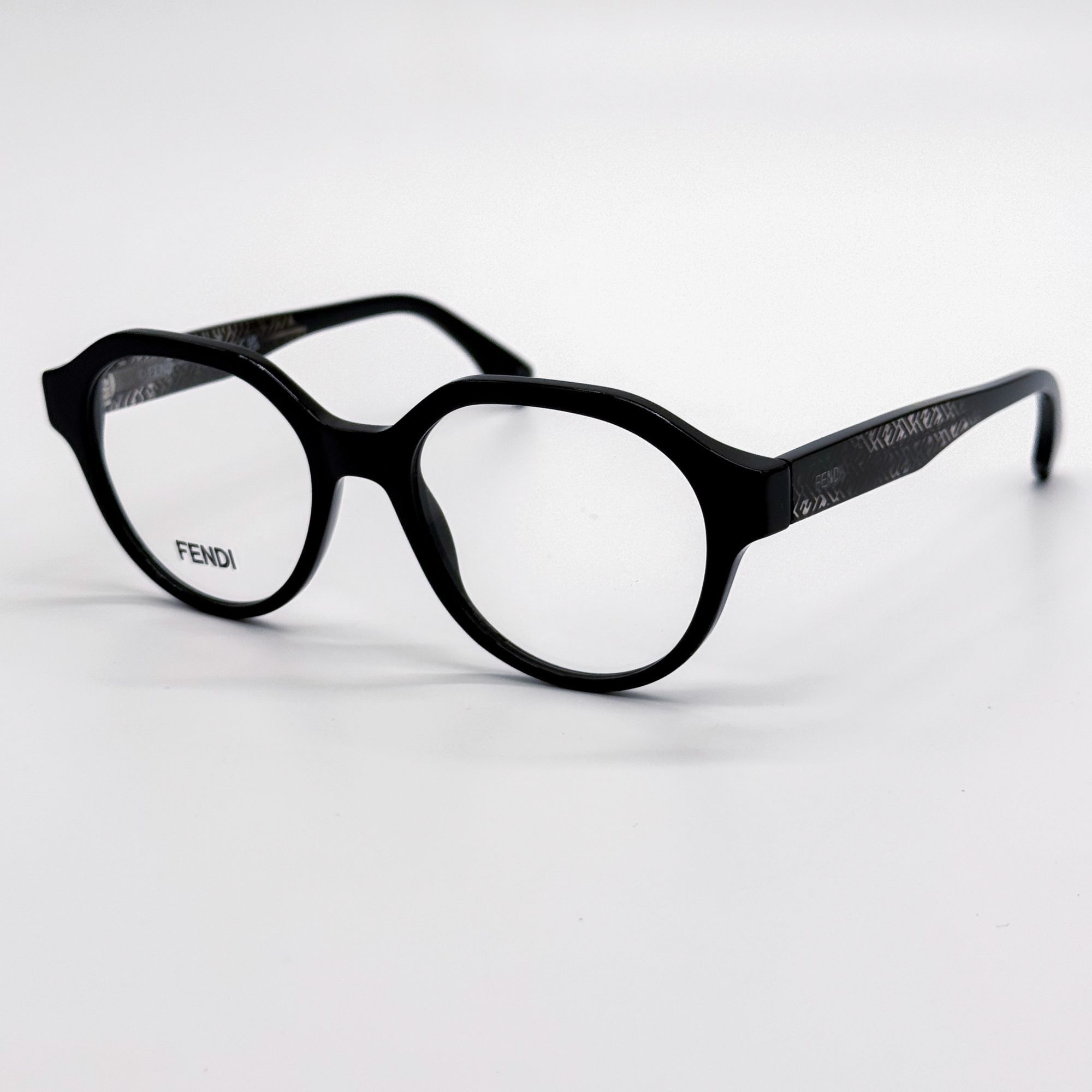 Fendi NEW FENDI EYEGLASES FE50049I 001 ROUND BLACK WOMEN EYEWEAR F Size ONE SIZE - 2 Thumbnail