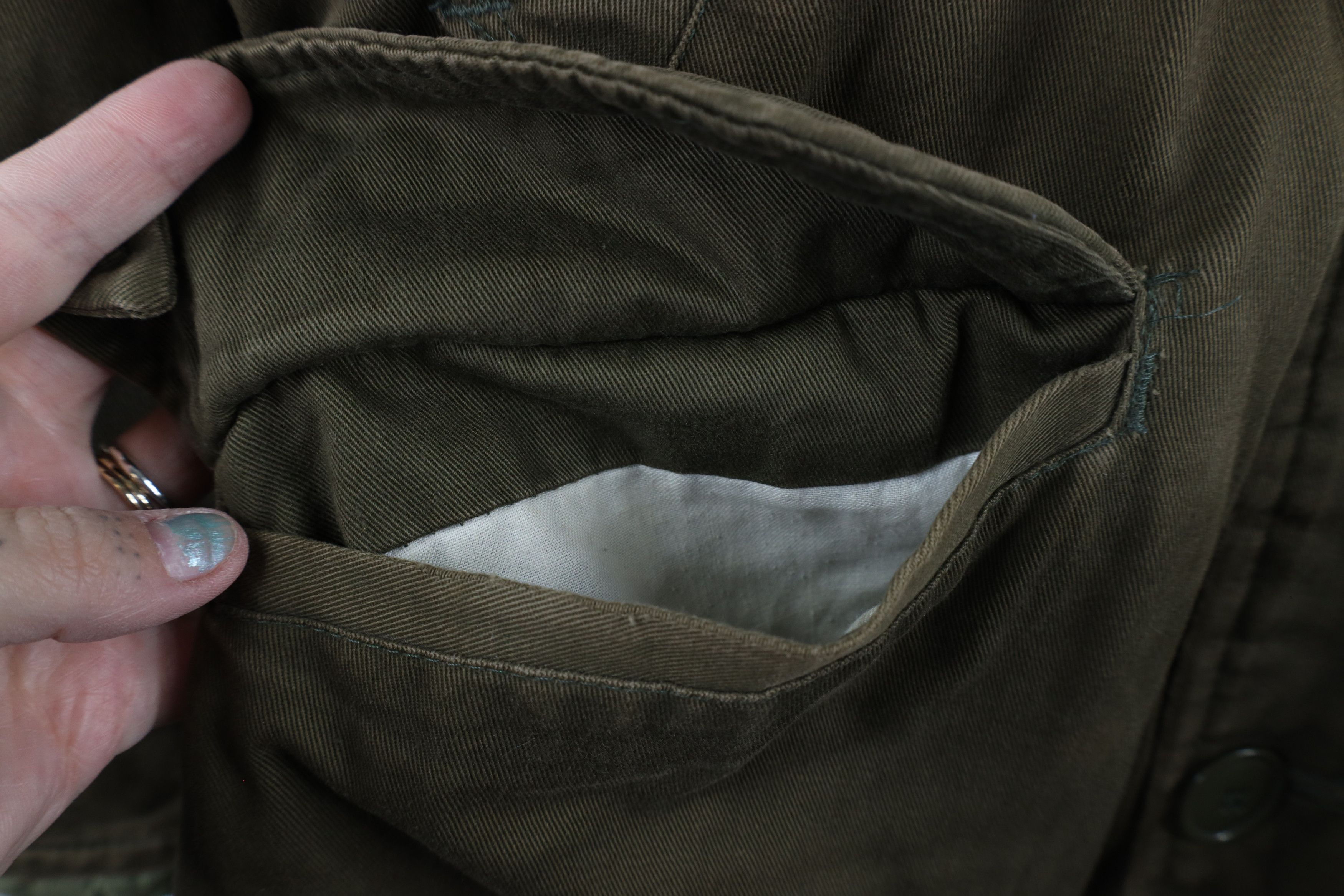 Vintage Vintage 60s Streetwear Split Hood Military Parka Jacket USA Size US XL / EU 56 / 4 - 6 Thumbnail