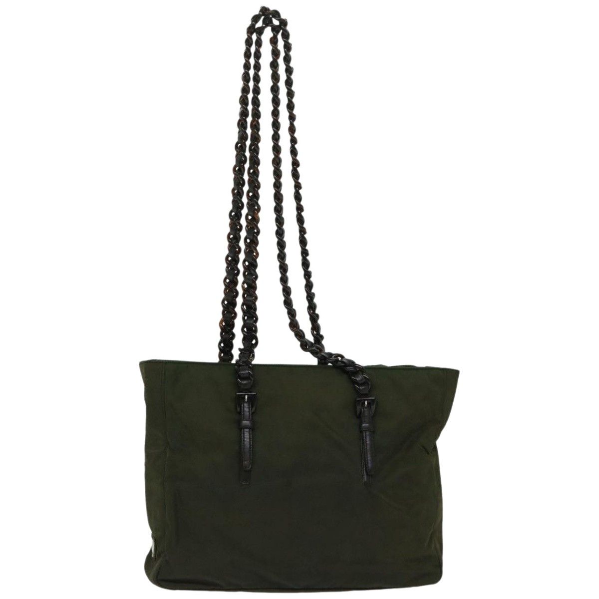 Prada Tessuto Green Synthetic Shoulder Bag (Pre-Owned) Size ONE SIZE - 1 Thumbnail