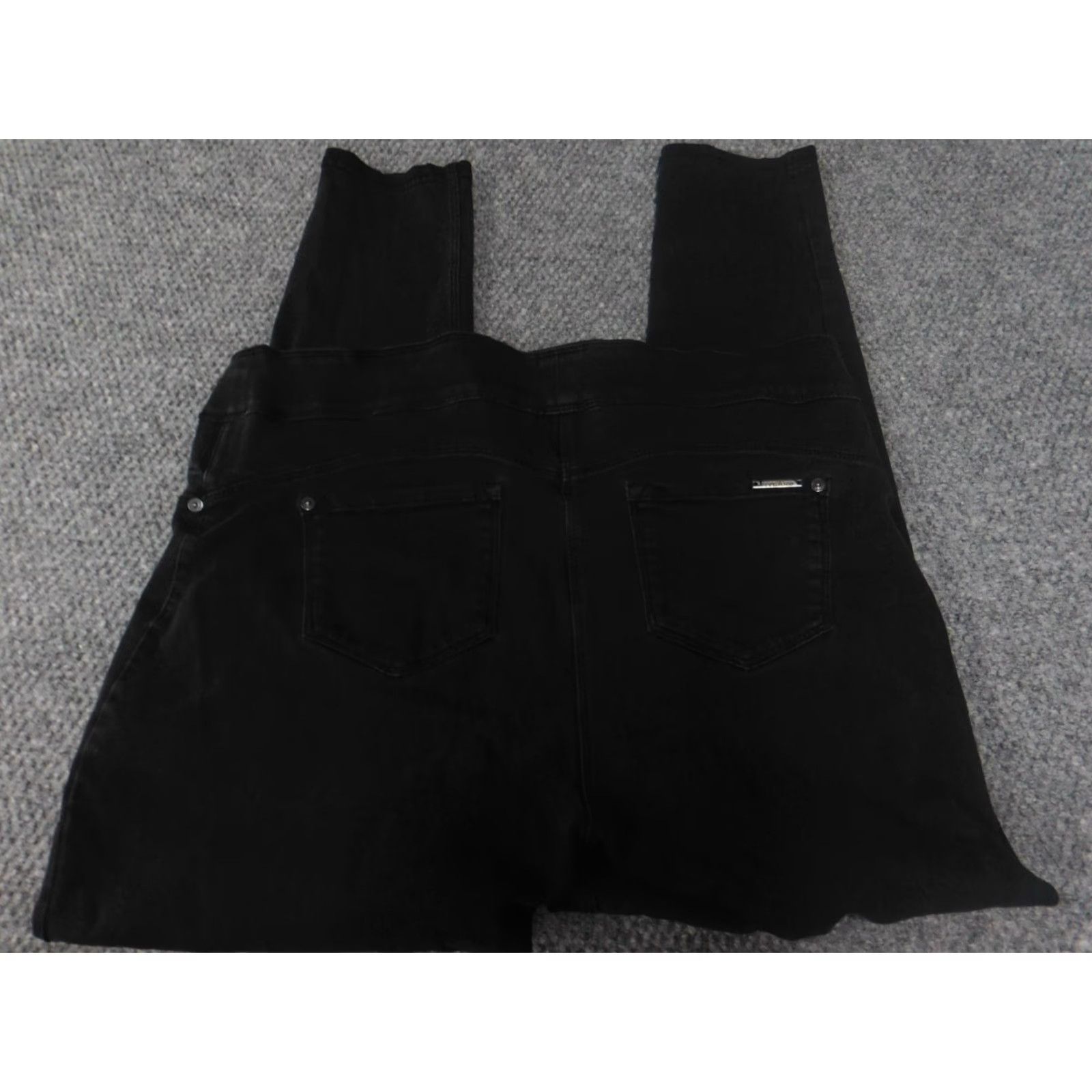 Vintage Nygård Jeans Jegging Womens Regular 34 Black Stretch Denim Zip Zipper 27in Inseam Mid Rise Modern Designer Size 24" / US 00 / IT 34 - 7 Thumbnail