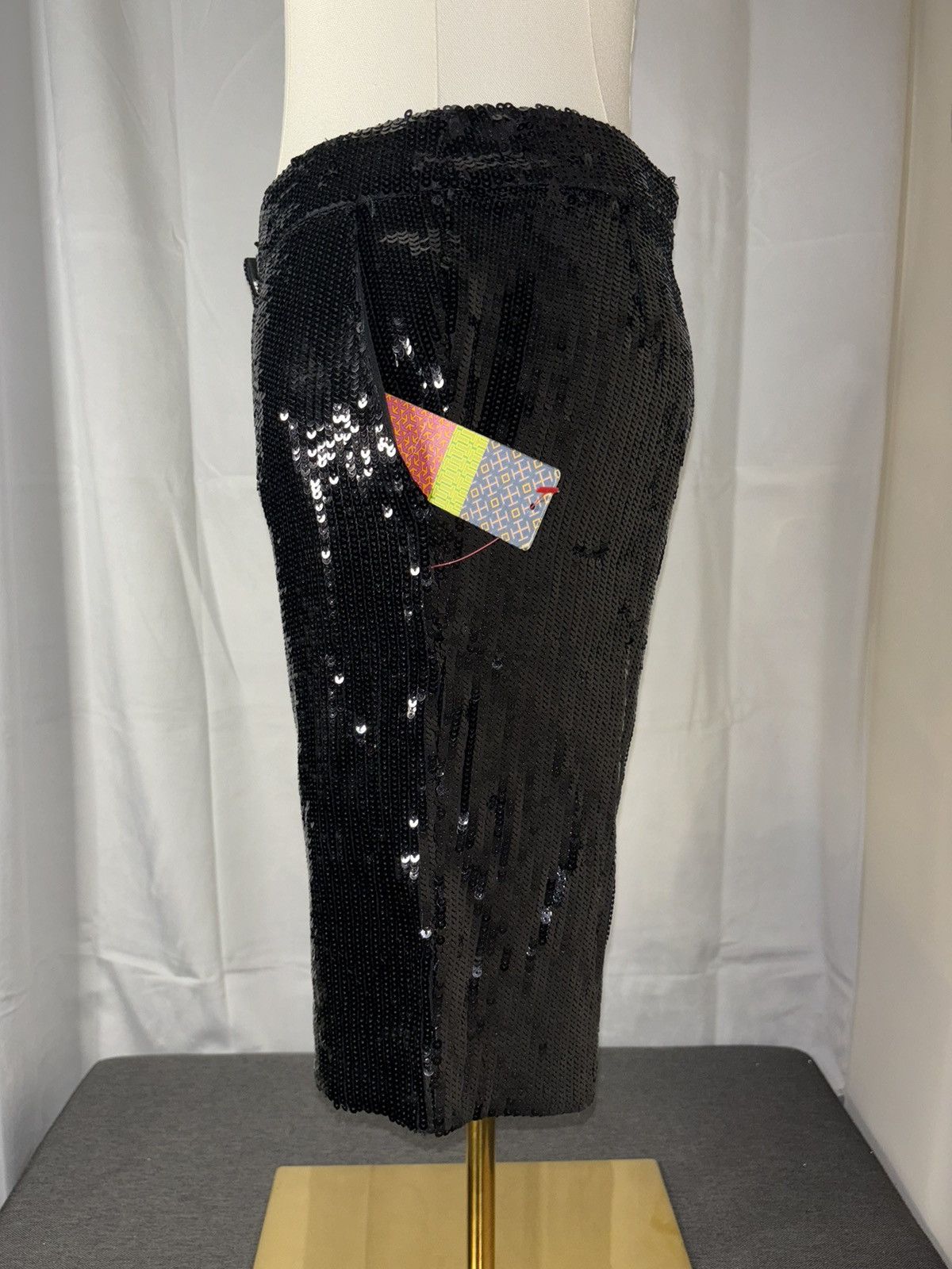 Tory Burch New Tory Burch Sequin Bermuda Shorts Black Size 0 Size 25" / US 0 / IT 36 - 3 Thumbnail
