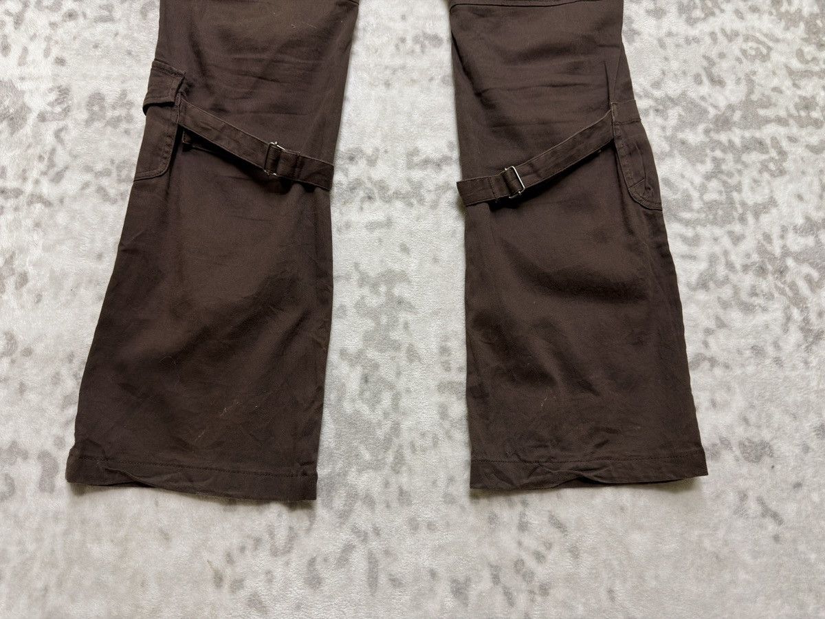 Japanese Brand Vintage Semantic Design Bondage Cargo Pants Brown Flared Y2K Size US 30 / EU 46 - 12 Thumbnail