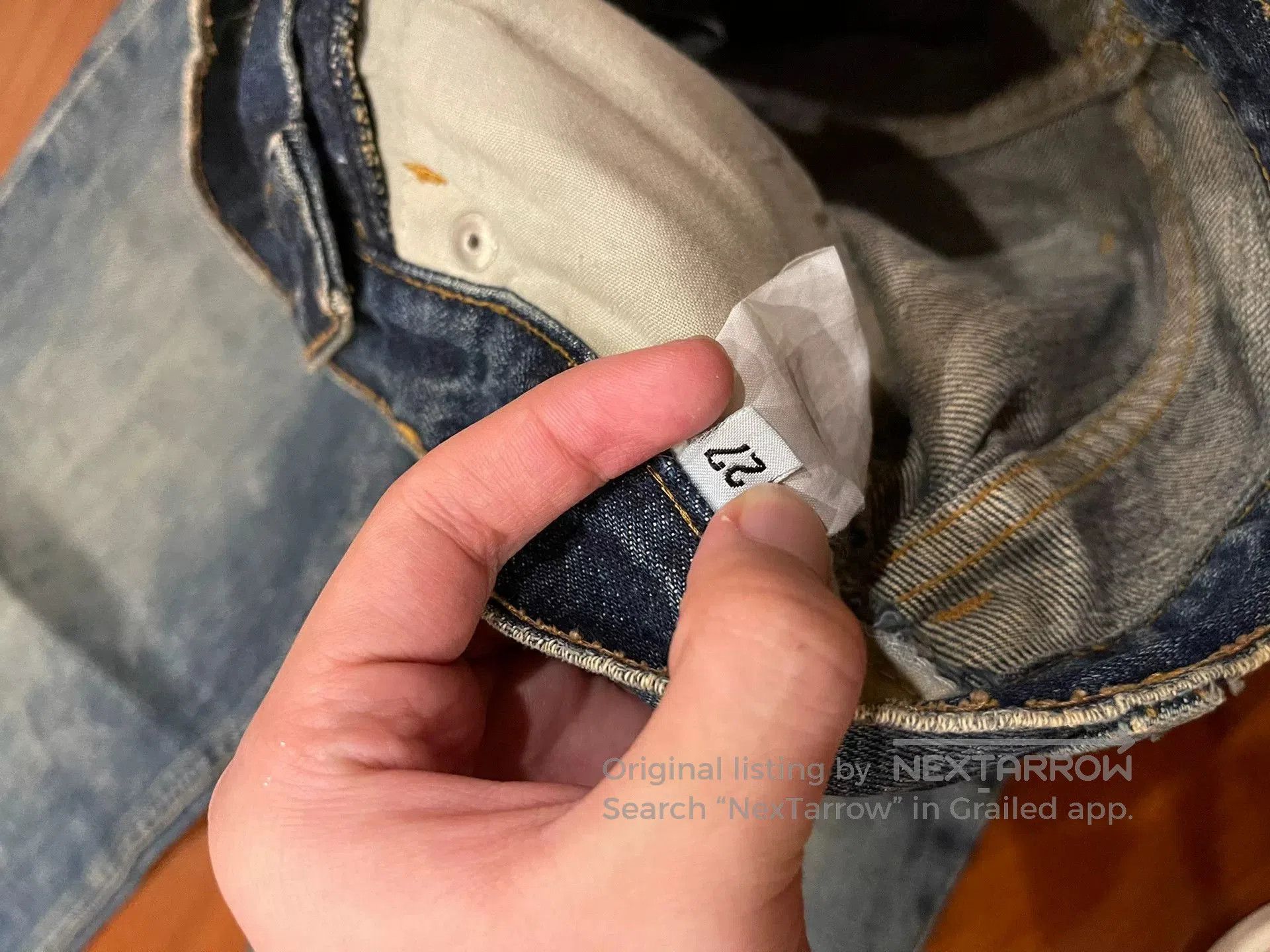 Junya Watanabe Helmut Lang Painted Denim Jeans. Size 27" / US 4 / IT 40 - 3 Thumbnail