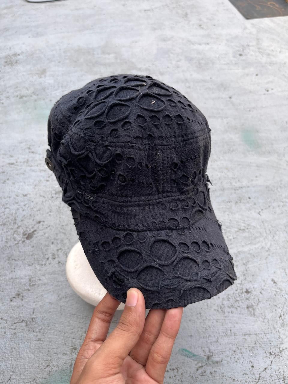 Japanese Brand Japanese Unknown Distressed Cadet Hat Punk Size ONE SIZE - 2 Thumbnail