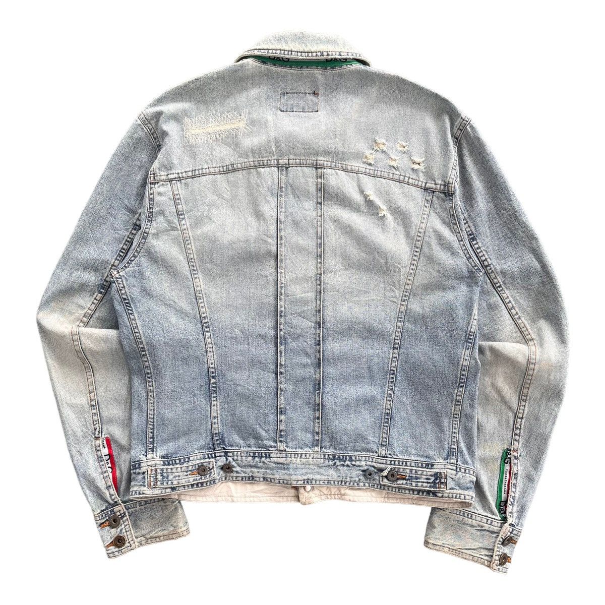 Dolce & Gabbana × Japanese Brand Archive Dolce and Gabbana Washed Denim Jacket Size US M / EU 48-50 / 2 - 2 Thumbnail