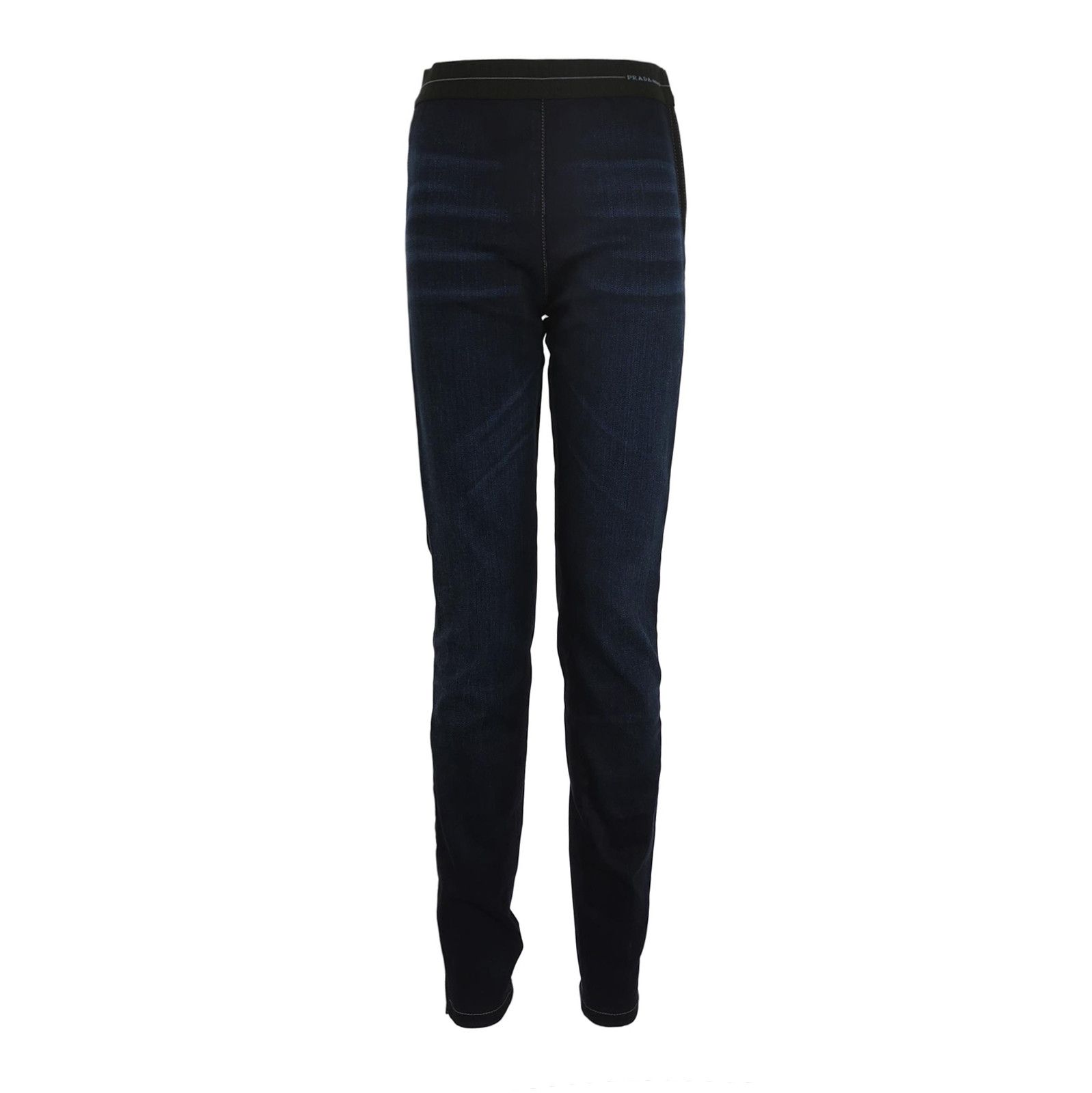 Prada Prada Logo Cotton Denim Trousers Size 38 0089 Size 38" / US 16 / IT 52 - 1 Thumbnail