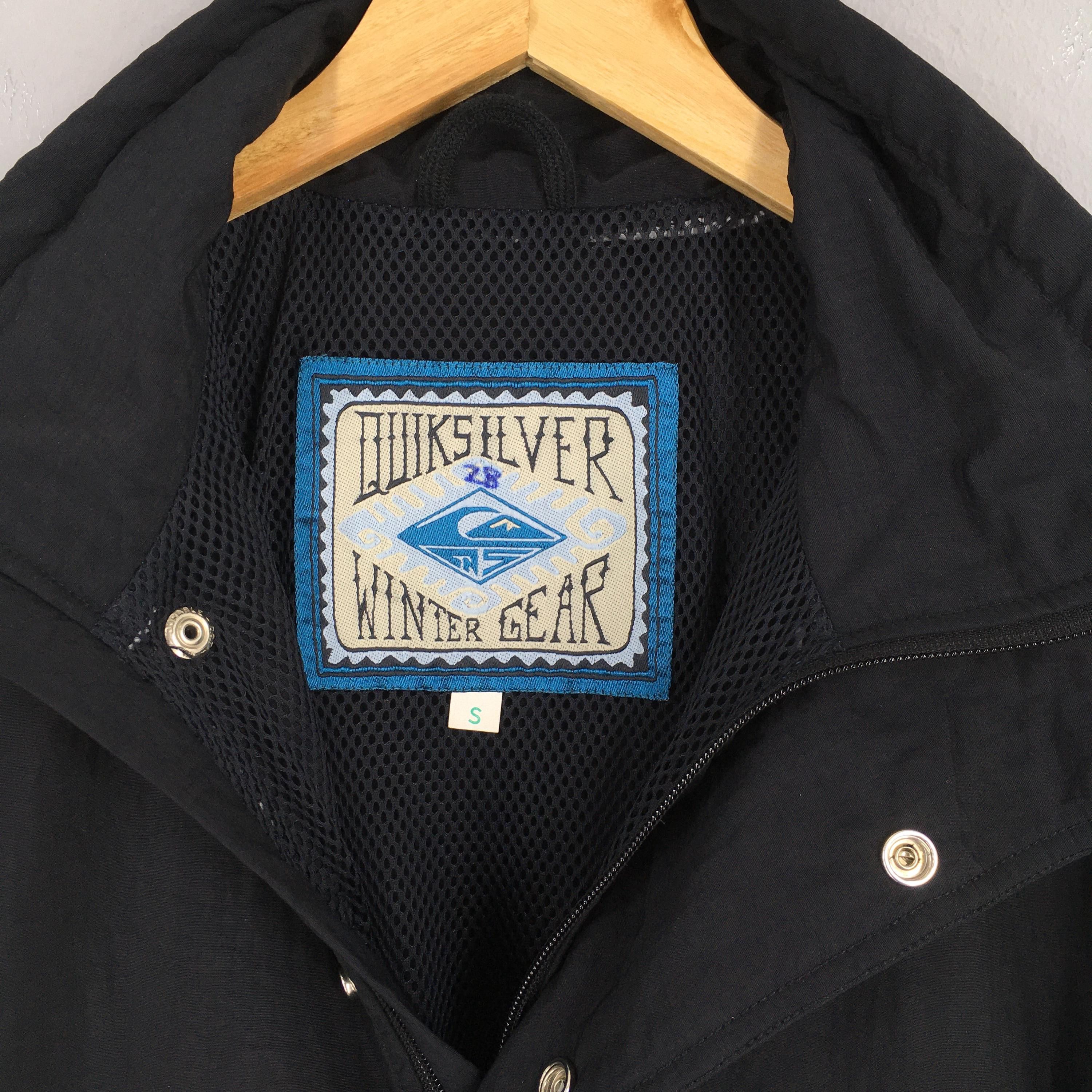 Quiksilver Vintage 90s Quiksilver Surf Black Anorak Jacket Small Size US S / EU 44-46 / 1 - 5 Thumbnail