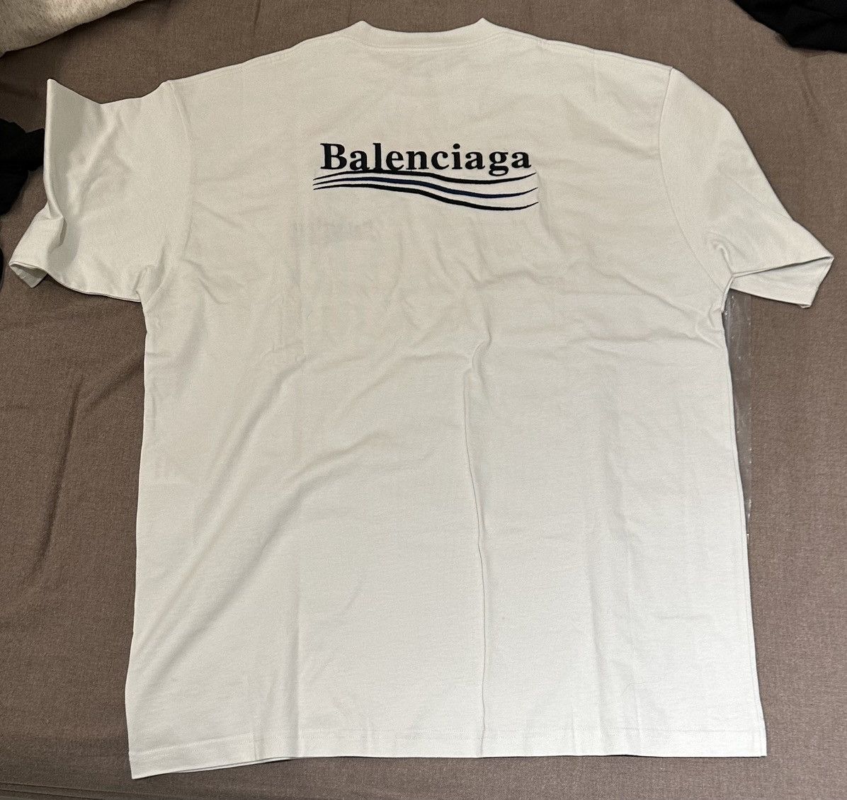 Image of Balenciaga Campaign Logo T in White, Men's (Size Small)