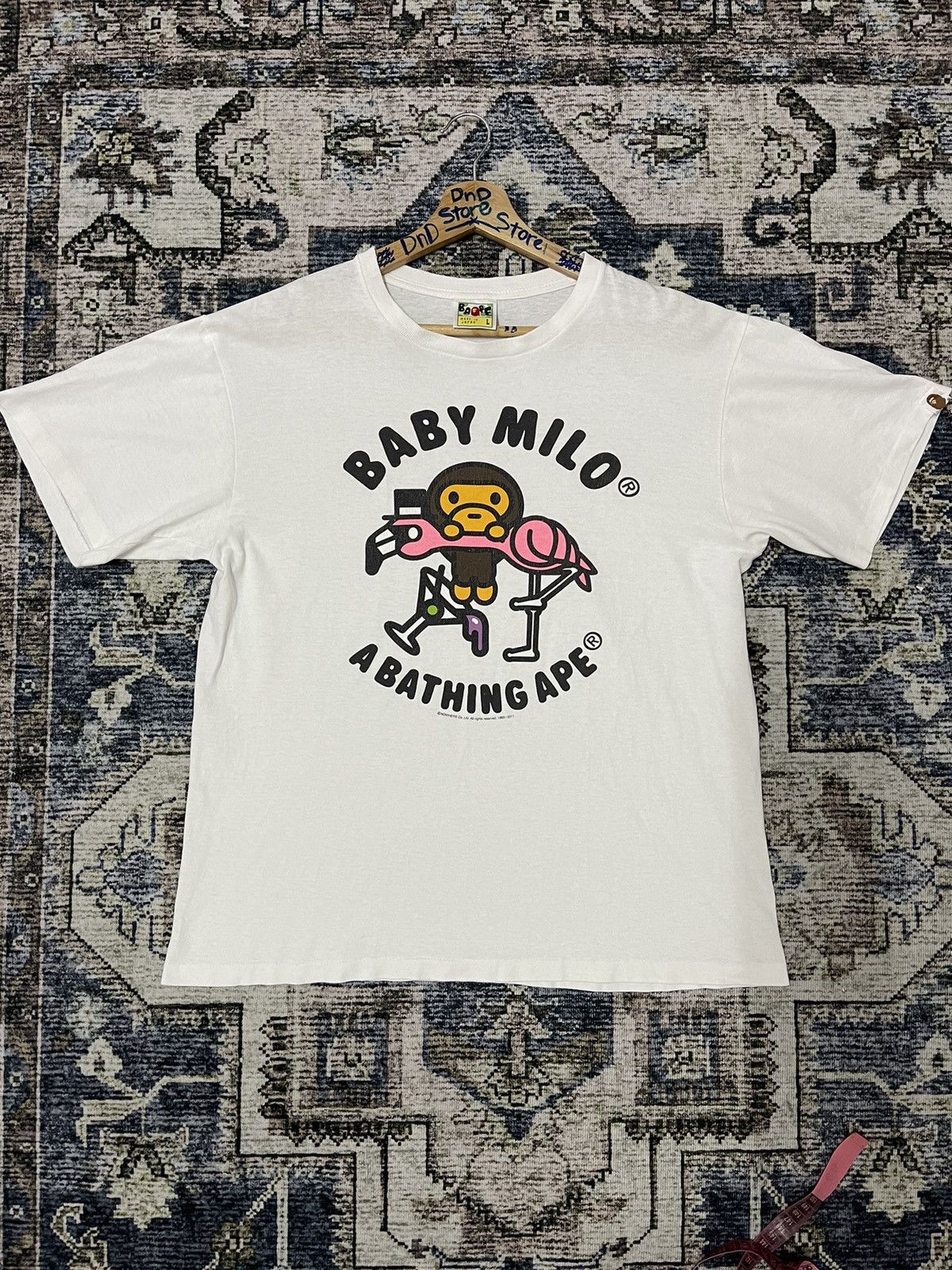 Bape 🇯🇵BABY MILO FLAMINGO TEE Size US L / EU 52-54 / 3 - 1 Thumbnail