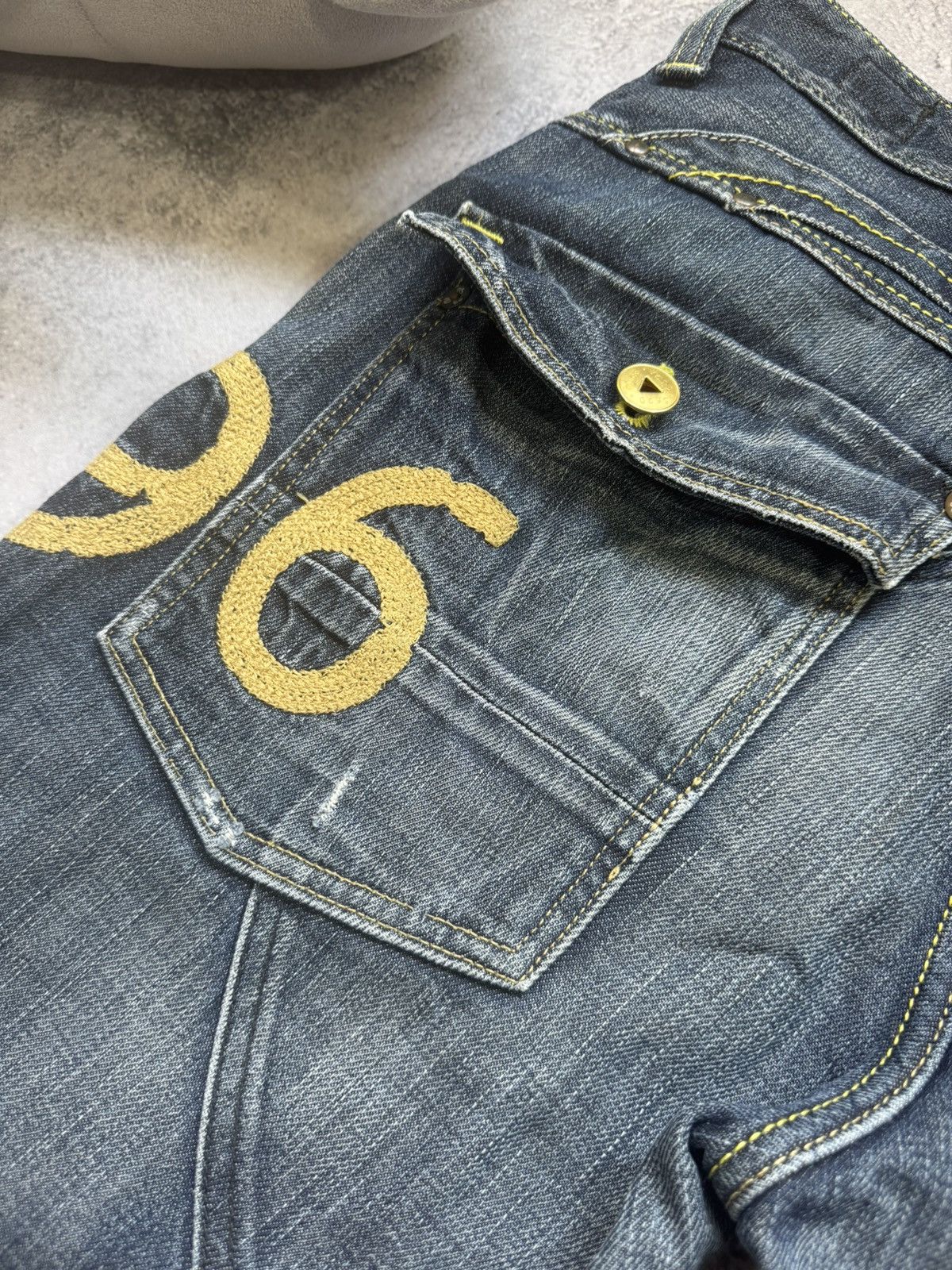 G-Star G-Star RAW 96 Elwood 5620 Heritage Embro Buckle Jeans Size US 31 - 6 Thumbnail