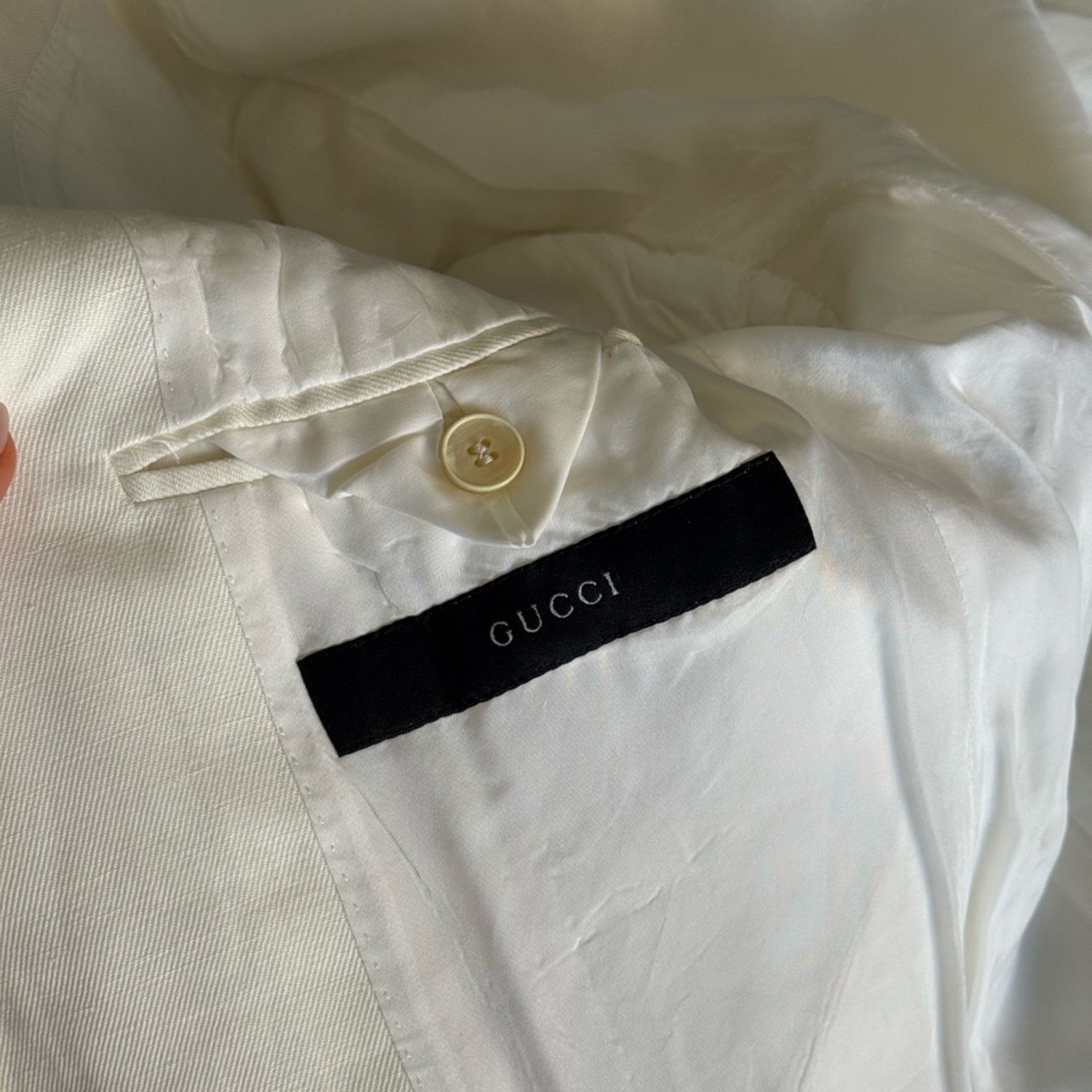 Gucci Gucci Classic White Men's Blazer Size 48R - 5 Thumbnail
