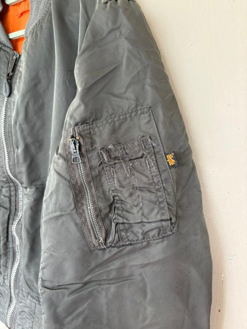 Alpha Industries Vintage 90’s Alpha Industries MA-1 Bomber Jacket Big Logo Size US M / EU 48-50 / 2 - 11 Thumbnail