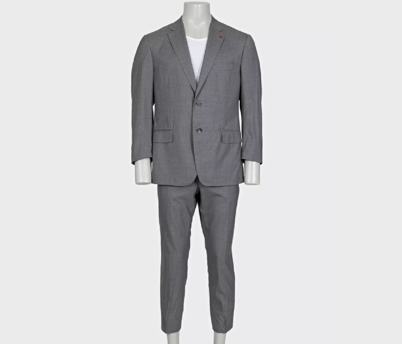 Isaia Isaia men’s gray wool & silk suit Size 54R - 1 Thumbnail