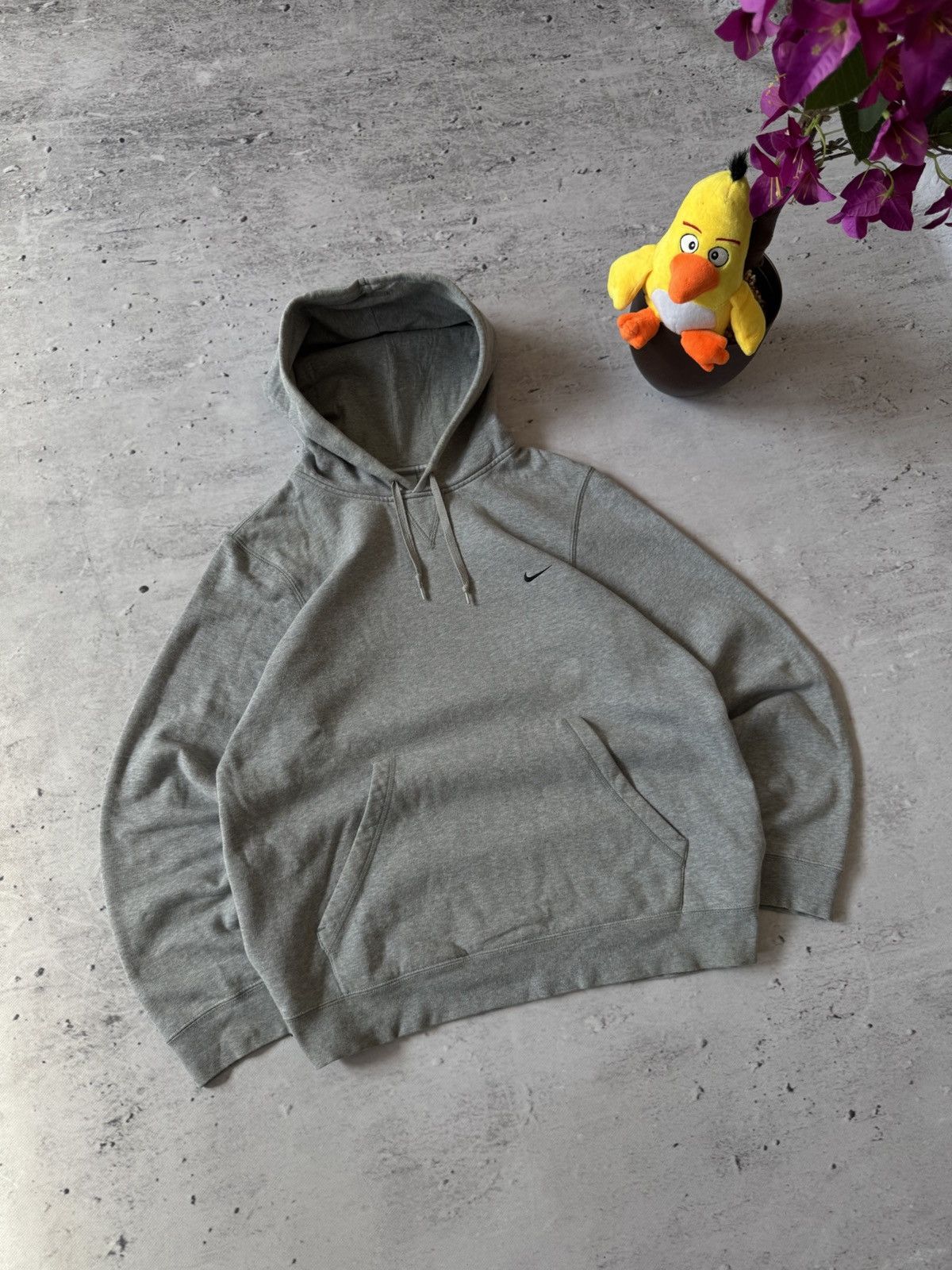 Nike × Vintage NIKE VINTAGE 00s y2k OVERSIZE BAGGY HOODIE BASIC LOGO Size US S / EU 44-46 / 1 - 1 Thumbnail