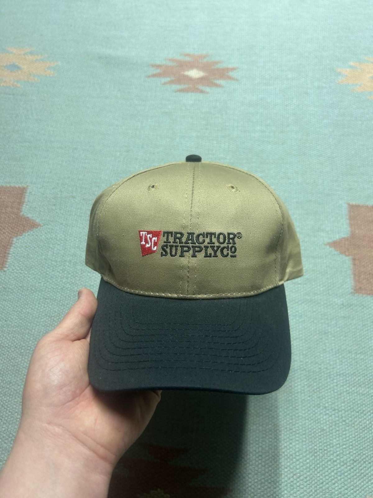 Vintage Tractor supply co snapback hat embroidered logo farm black Size ONE SIZE - 2 Thumbnail
