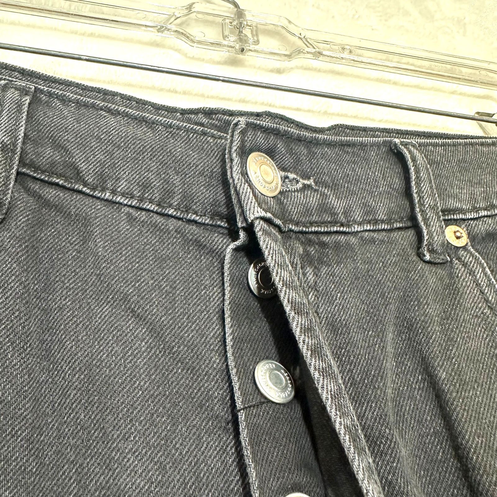 Aeropostale Aeropostale 12 90s Baggy Distressed Black Jeans Punk Grunge Size 34" / US 12 / IT 48 - 2 Thumbnail