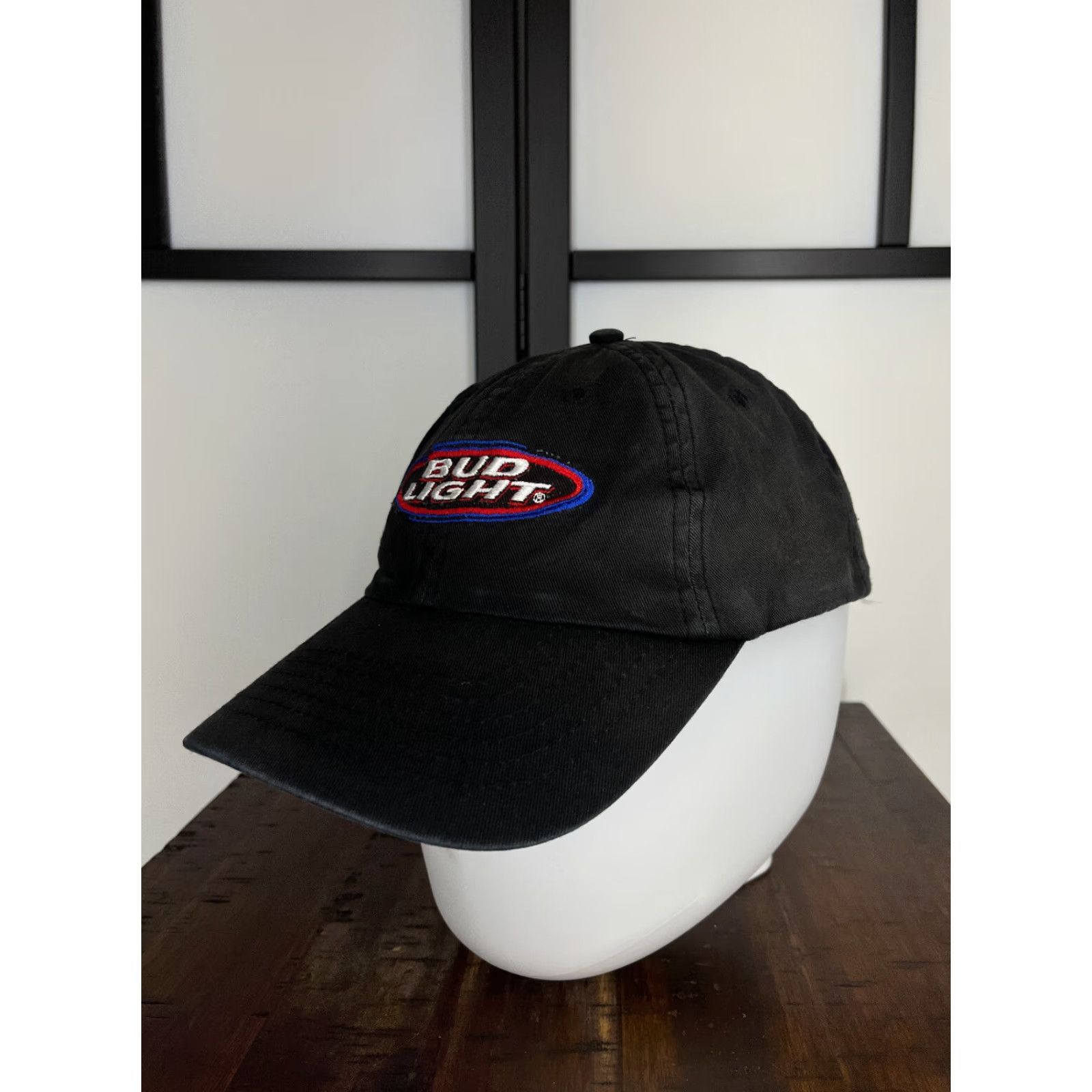 Budweiser VINTAGE Budweiser Hat Cap Snap Back Adult One Size Black Bud Light Cotton Twill Size ONE SIZE - 4 Thumbnail