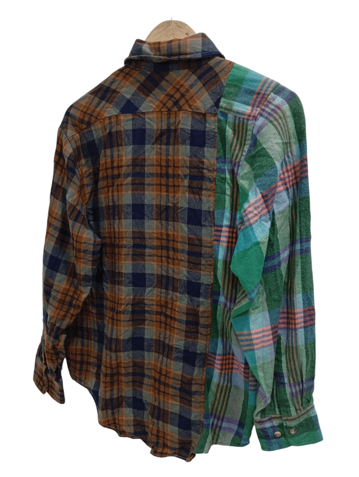 Flannel × Sears × Vintage 🔥🔥Vintage Sears Patchwork Plaid Flannel Shirt Size US M / EU 48-50 / 2 - 23 Thumbnail