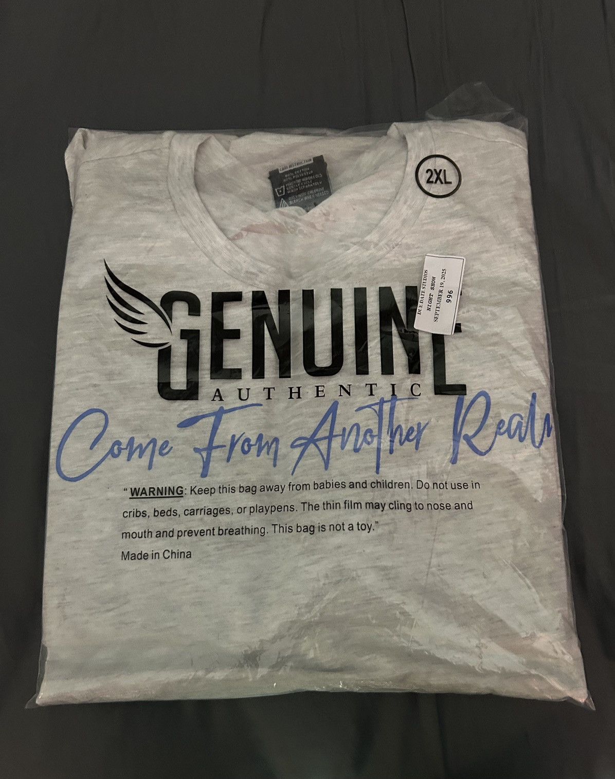Other XL Gray Shirt with Back Design Size US XXL / EU 58 / 5 - 1 Thumbnail