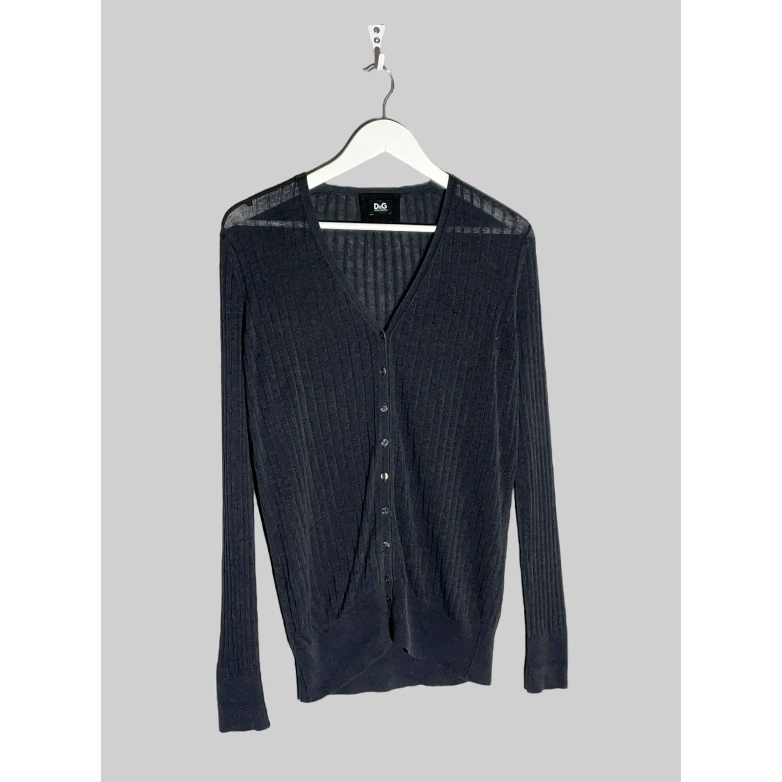 Dolce & Gabbana Dolce&Gabbana Cardigan V-Neck Women’s Size 42 Gray Sweater 42 Cardigan Womens Vintage No Size M / US 6-8 / IT 42-44 - 2 Thumbnail