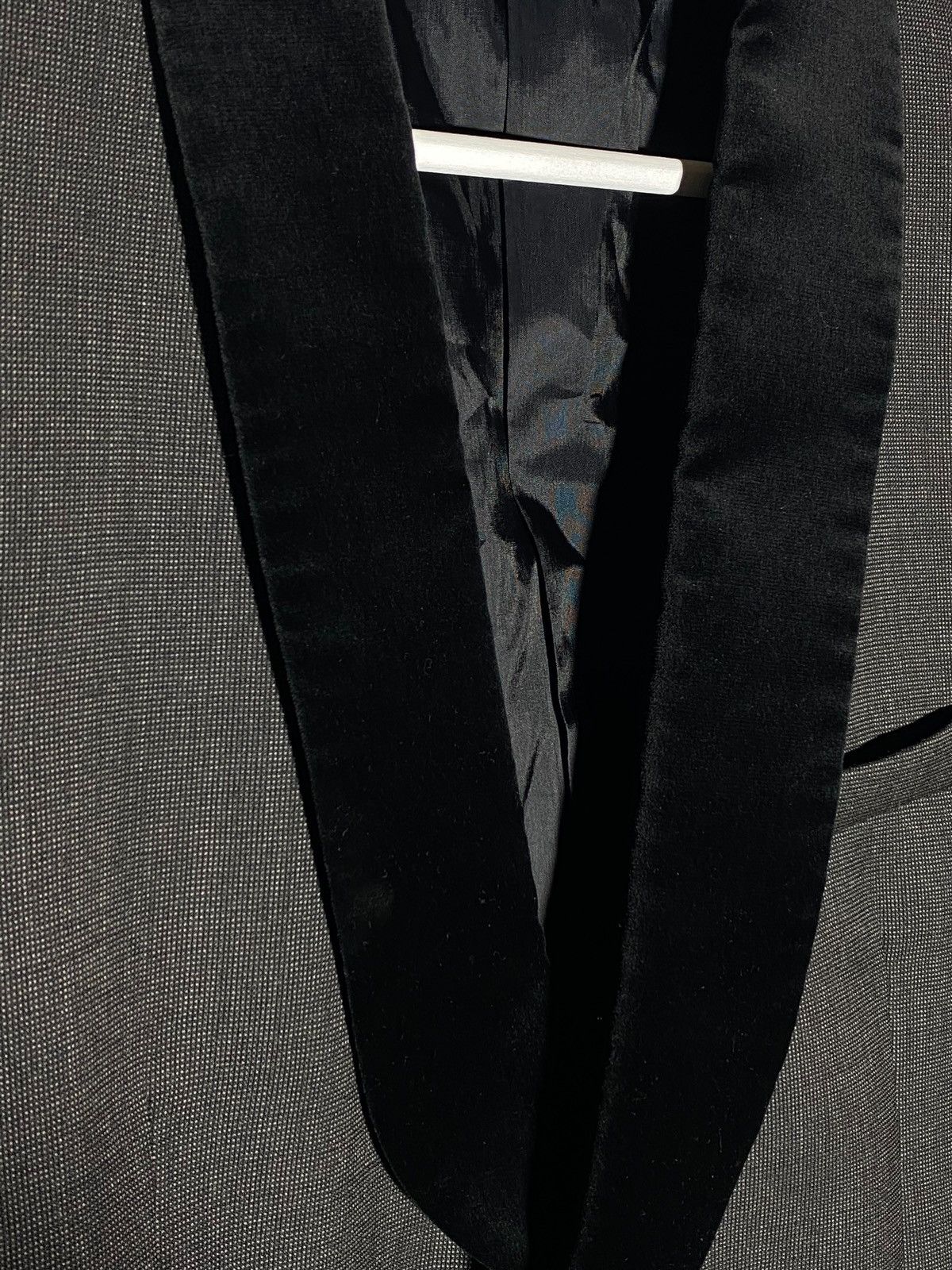 Emporio Armani Emporio Armani Green Line Black Velour Lapel Wool Blazer Size 54R - 5 Thumbnail