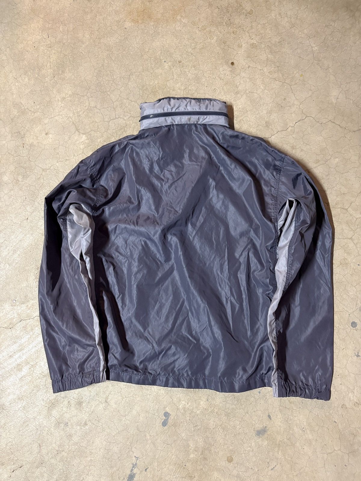 Nike VTG 80s Nike Blue Tag Quarter Zip Windbreaker Silver Gray Size US M / EU 48-50 / 2 - 4 Thumbnail
