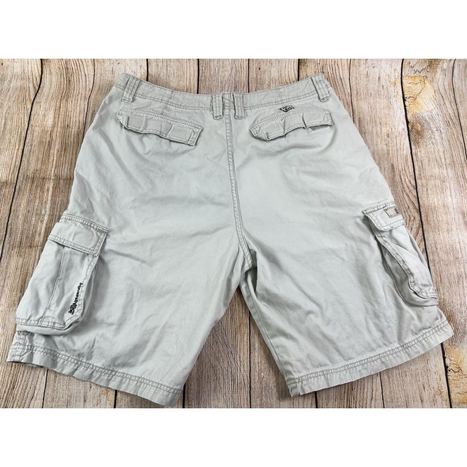 Billabong VINTAGE Billabong Cargo Shorts Men Beige 36 12” Inseam Pockets 90s Utility Cotton Size US 36 / EU 52 - 2 Thumbnail