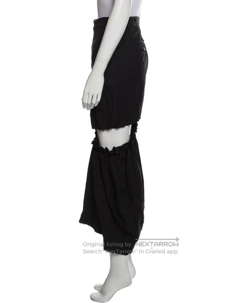 Other Comme Des Garcons size S Distressed black trousers Size 24" / US 00 / IT 34 - 3 Thumbnail