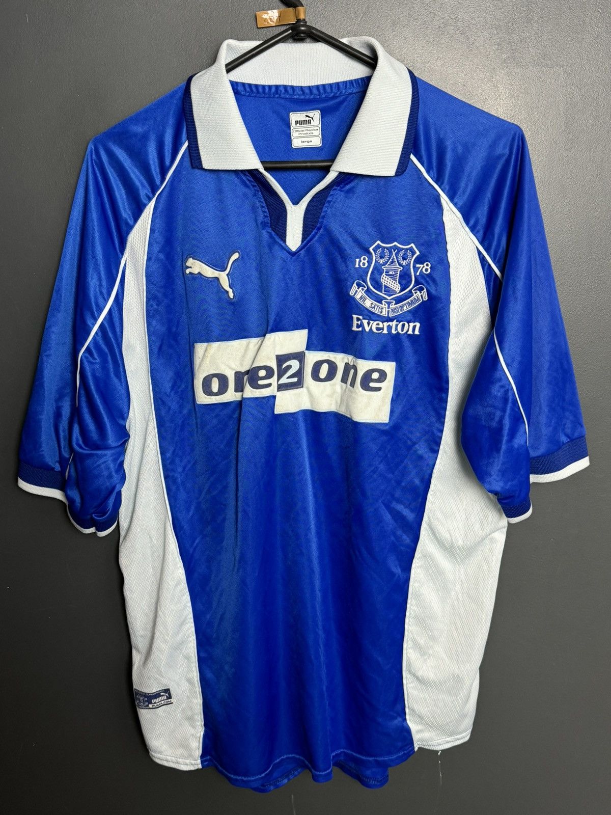Puma Everton 00/02 Home Football Jersey Size US L / EU 52-54 / 3 - 1 Thumbnail