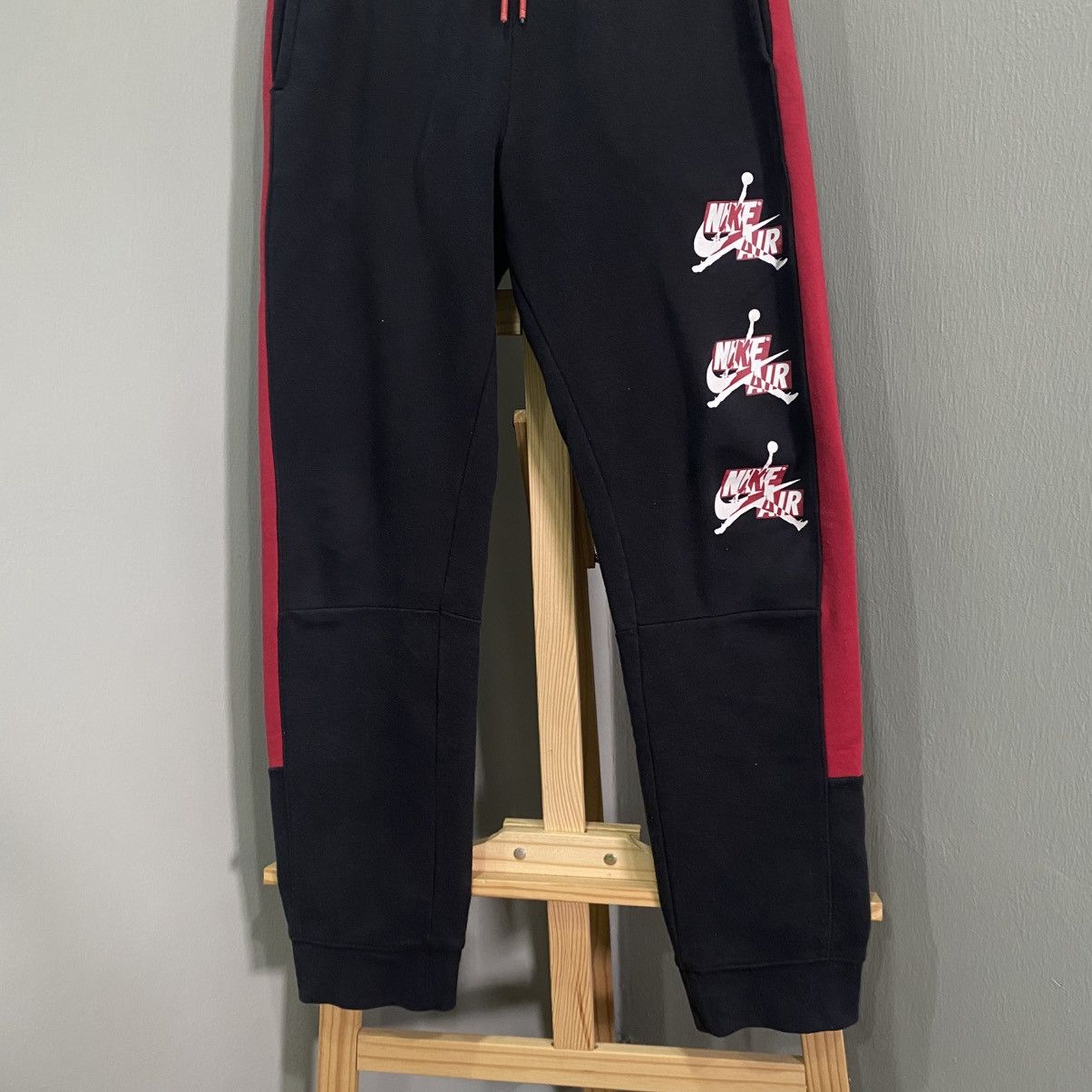 Nike Nike Air Jordan Jumpman Classics III Fleece Joggers BlackRed Size US 28 / EU 44 - 4 Thumbnail