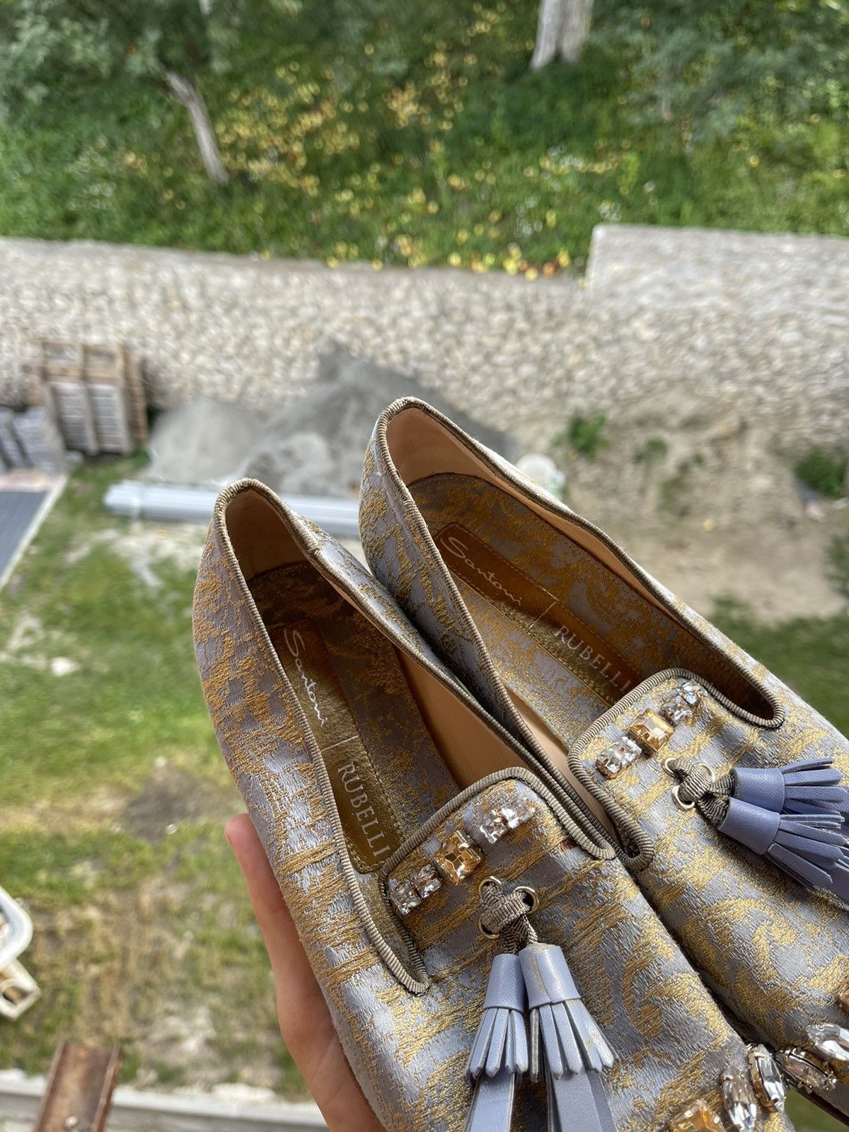 Santoni 🔥santoni rubelli shoes loafers Size US 7 / IT 37 - 3 Thumbnail