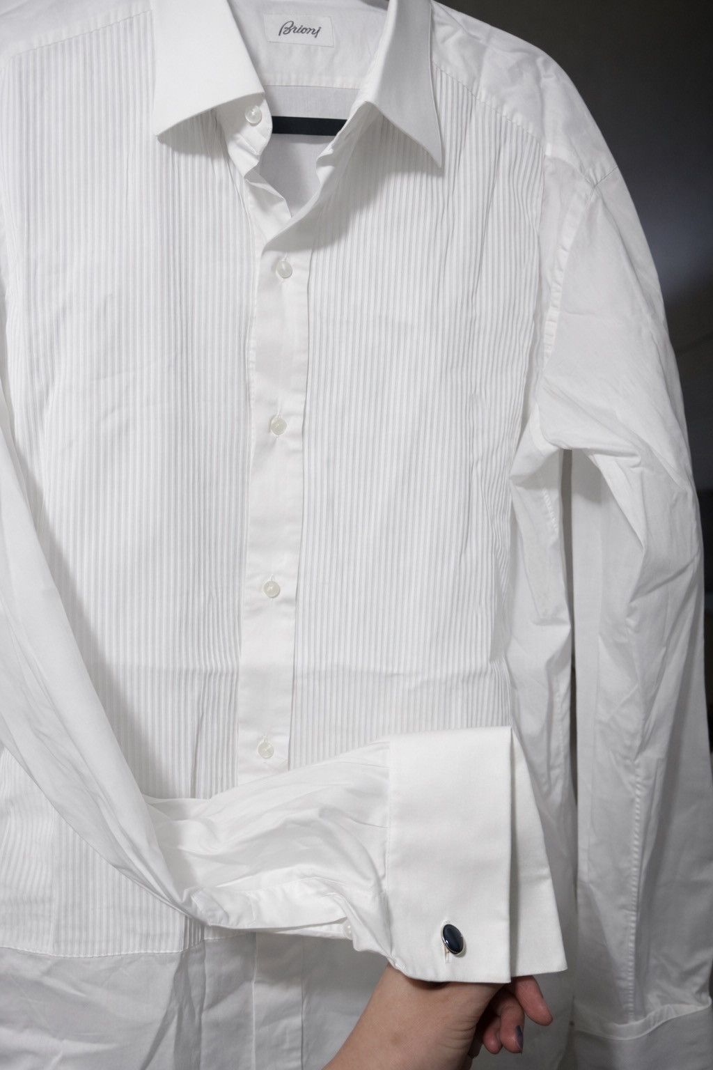 Brioni Brioni White Tuxedo Shirt Size 42R - 1 Thumbnail