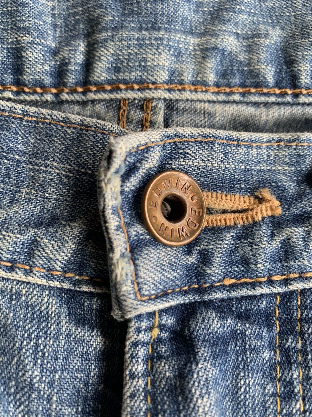 Edwin × Kapital × Vintage EDWIN 505Z SELVEDGE DISTRESSED DENIM Size US 29 - 14 Thumbnail