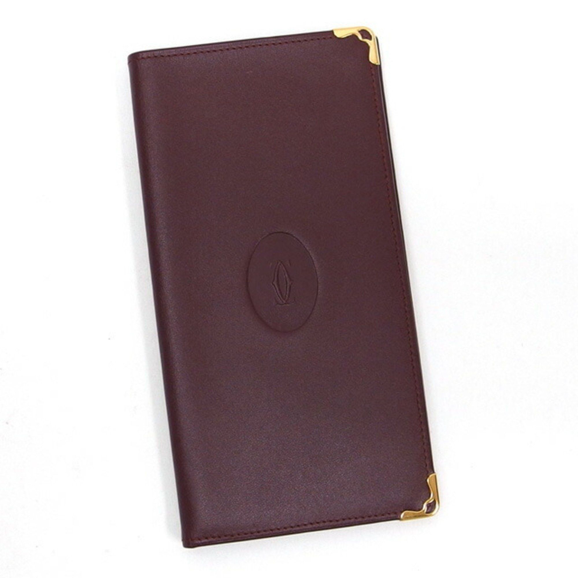 image of Cartier Must De Cartier Wallet in Burgundy, Women's