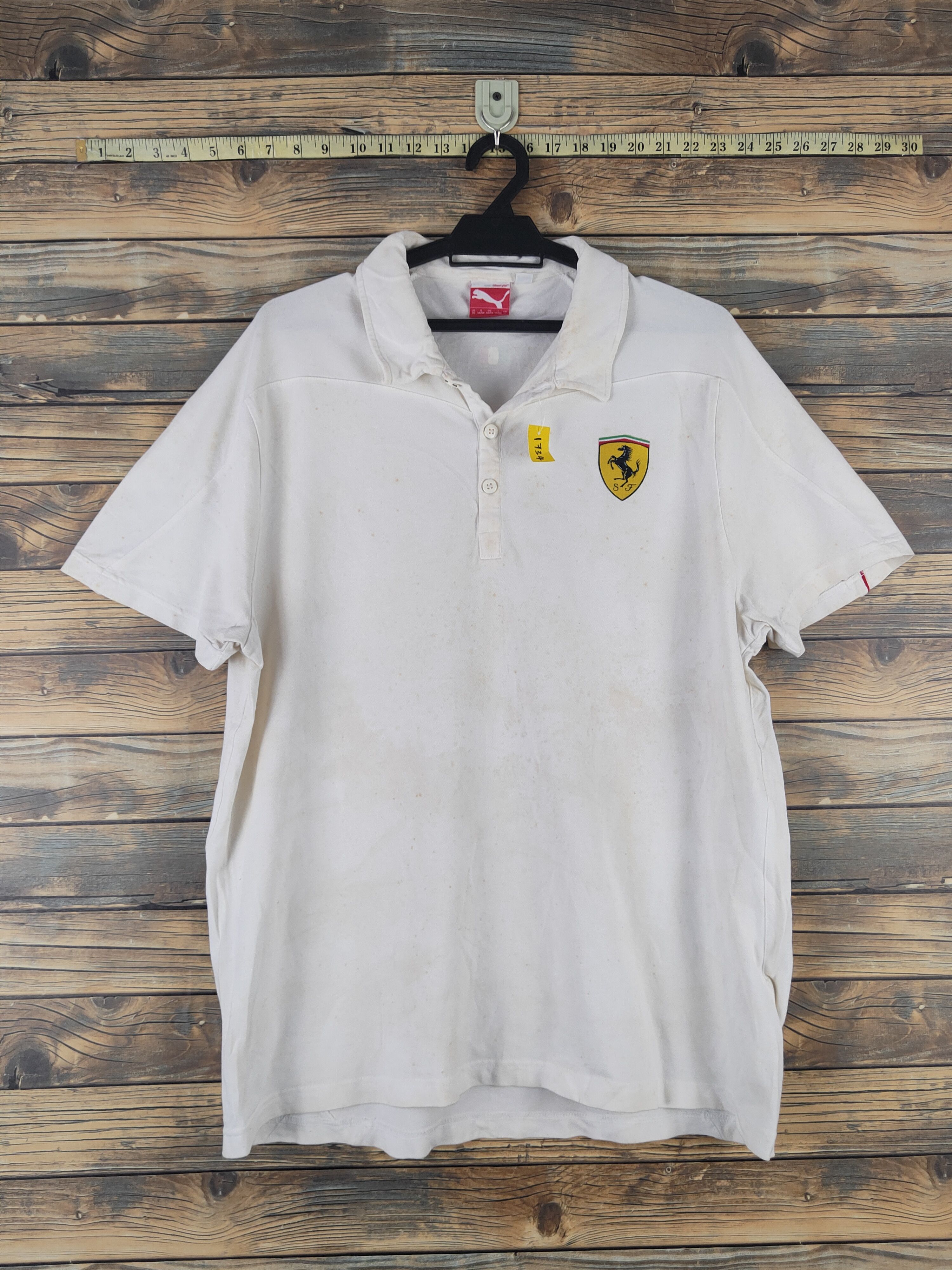 Ferrari DL Puma White Ferrari Polo Shirts #1734 Size US XL / EU 56 / 4 - 1 Thumbnail
