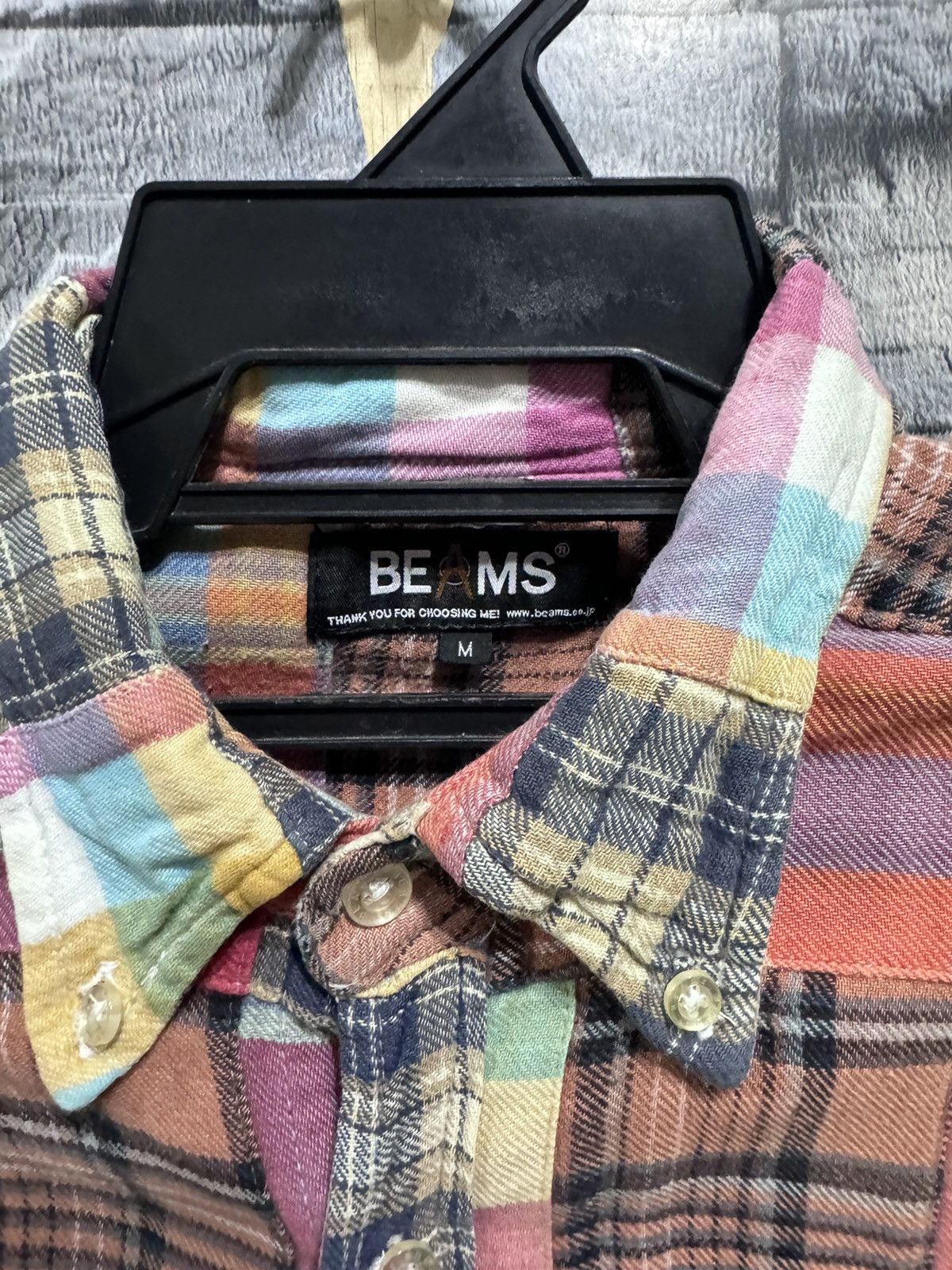 Beams Plus Vintage Beams Flannel single pocket custom design Size US M / EU 48-50 / 2 - 3 Thumbnail