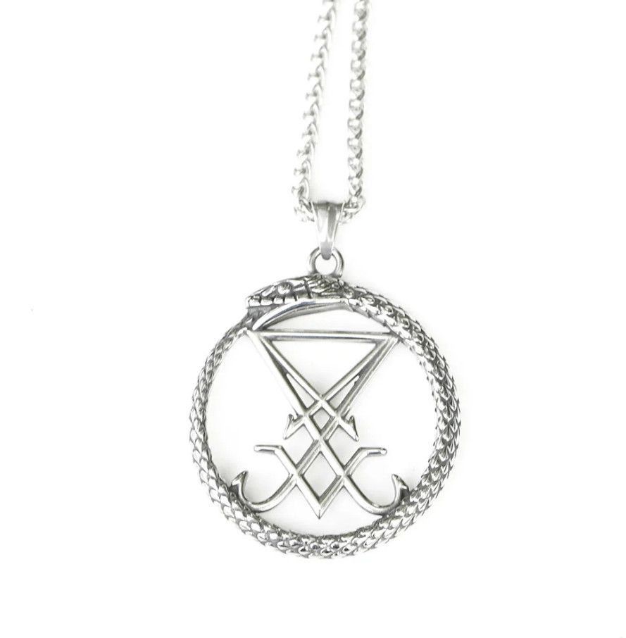 Goth Money × Japanese Brand Lucifer Symbol Steel Pendant + Chain goth satanic punk y2k Size ONE SIZE - 3 Thumbnail