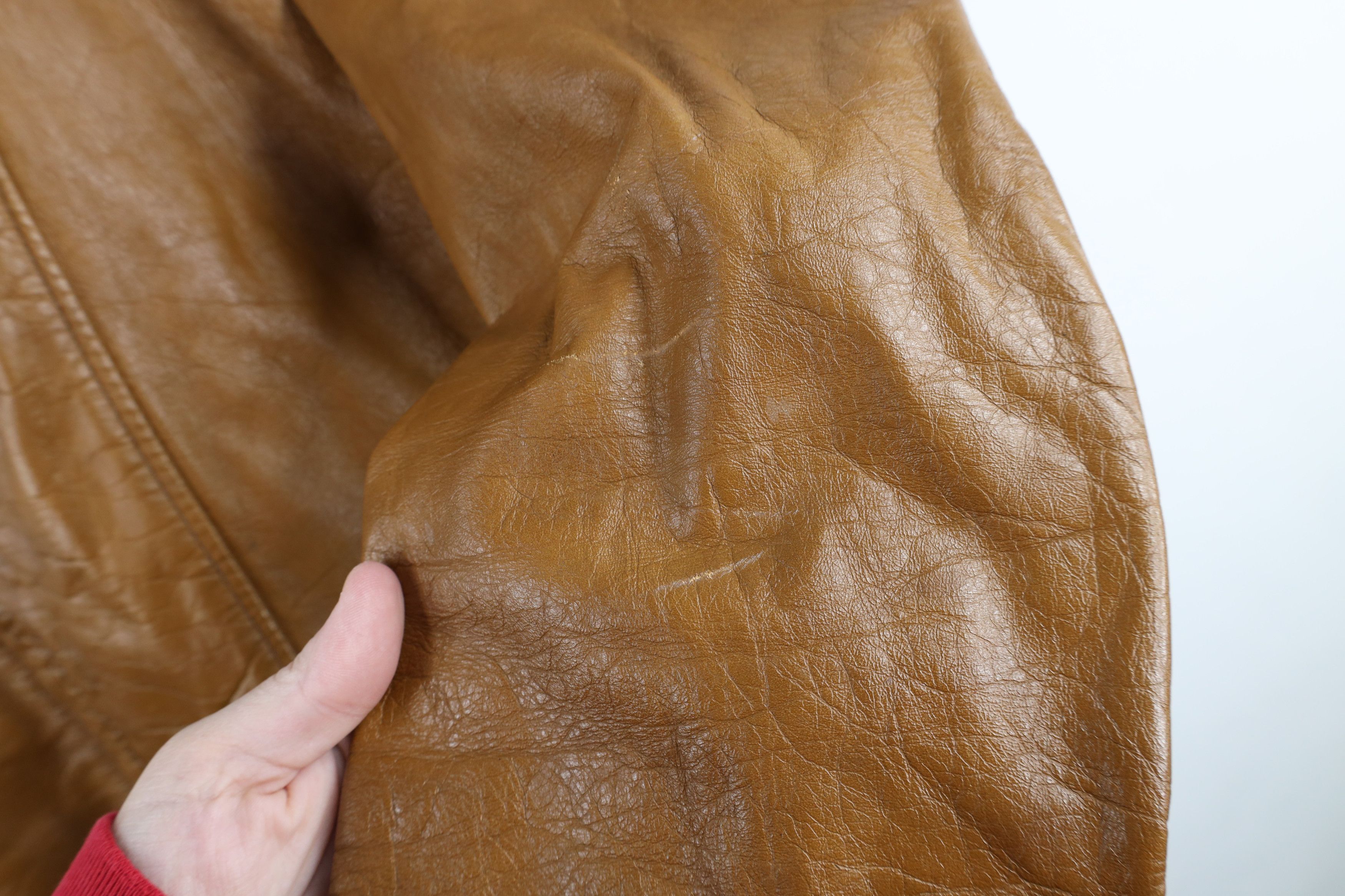 Vintage Vintage 50s Brooks Leather Cafe Racer Bomber Jacket USA Size US L / EU 52-54 / 3 - 4 Thumbnail