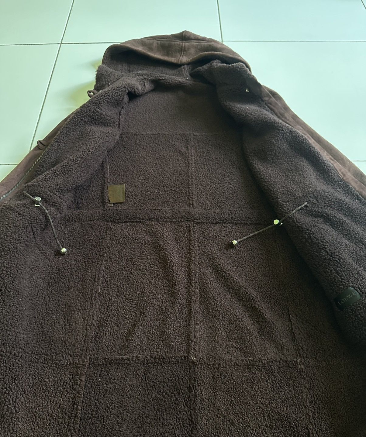 Loewe ❤️VINTAGE❤️ LOEWE LEATHER SHEARSLING LONG JACKETS Size S / US 4 / IT 40 - 8 Thumbnail