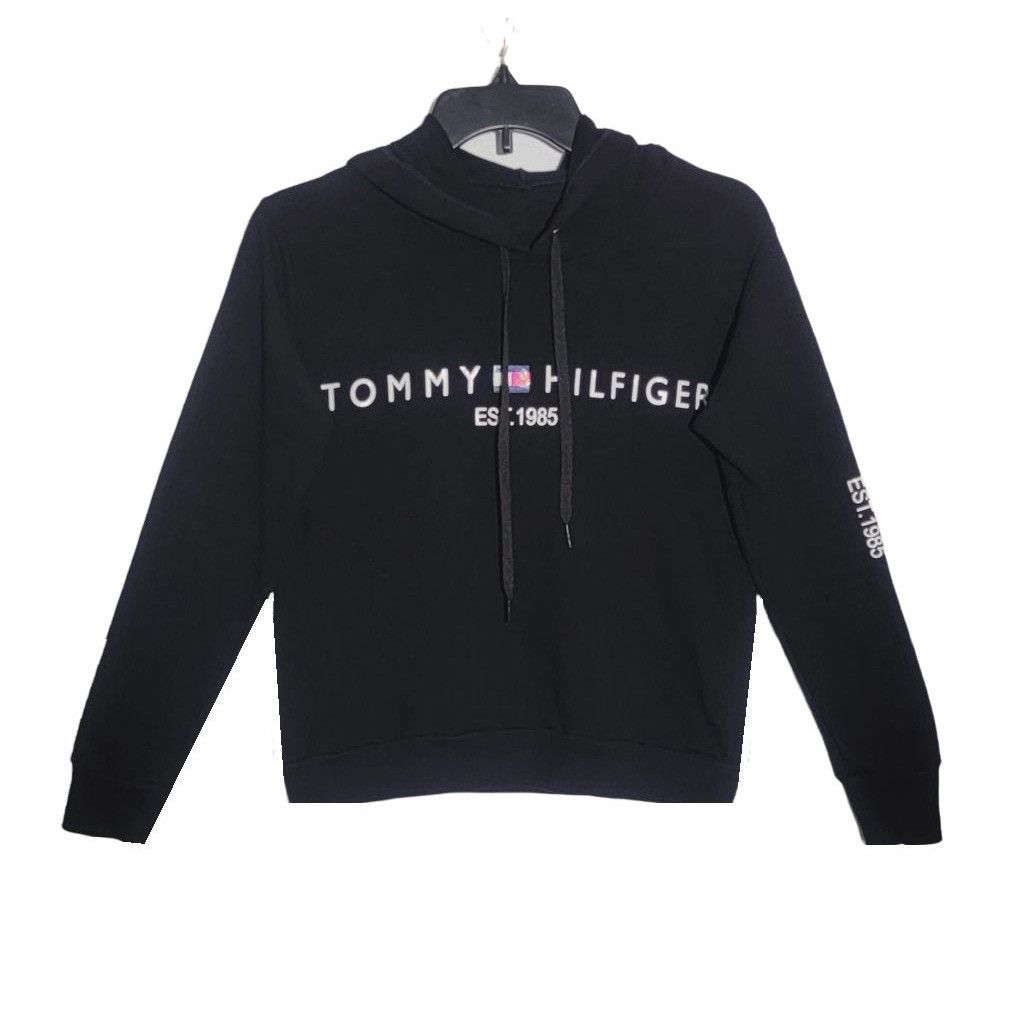 Tommy Hilfiger ✨SPORT Tommy Hilfiger Size XS Women Hoodie Black Pullover lo Size XS / US 0-2 / IT 36-38 - 1 Thumbnail