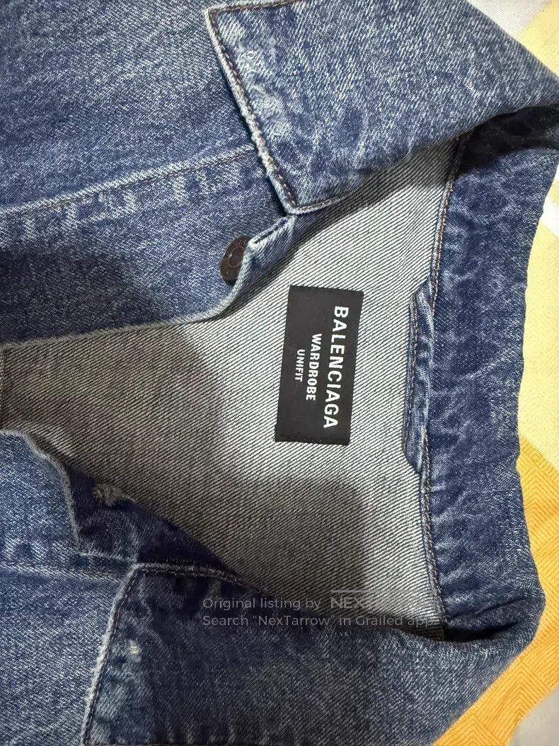 Balenciaga Balenciaga Denim Jacket Size US L / EU 52-54 / 3 - 3 Thumbnail