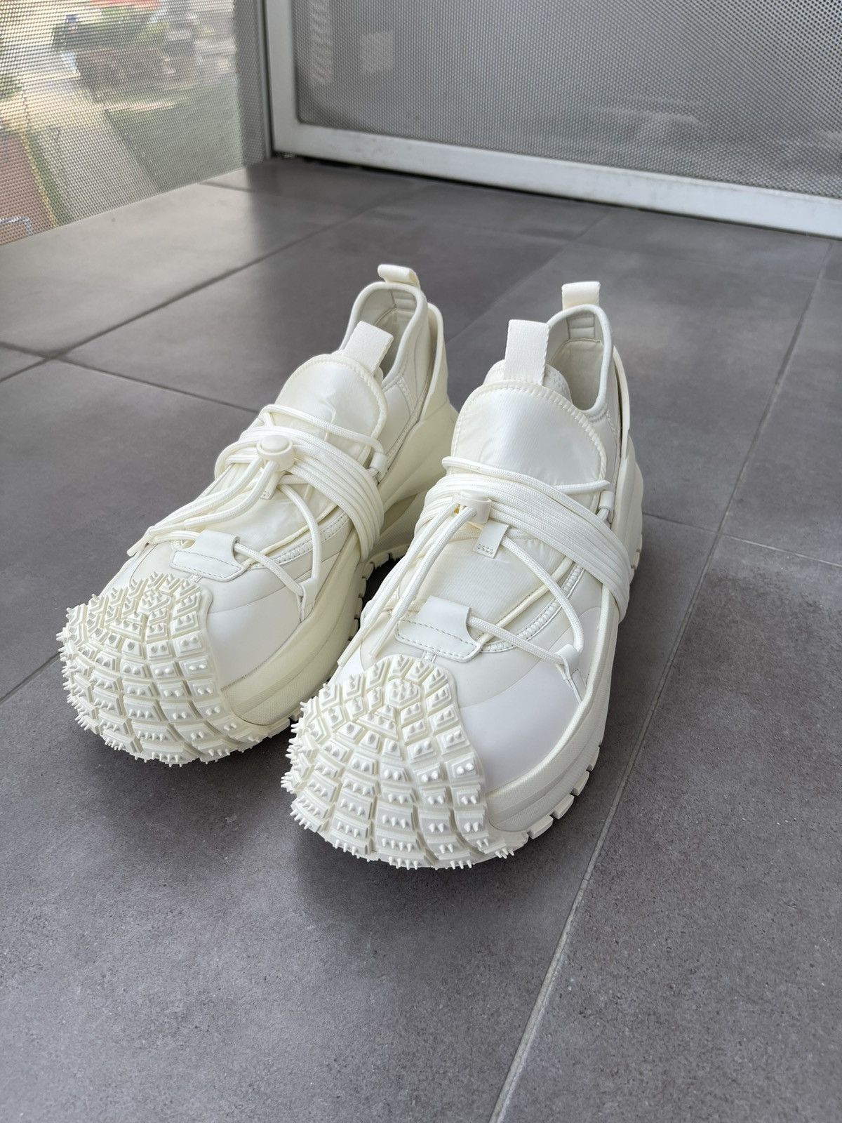 Emporio Armani !DS! SS24 Emporio Armani Milk Nylon Sneakers Size US 13 / EU 46 - 7 Thumbnail
