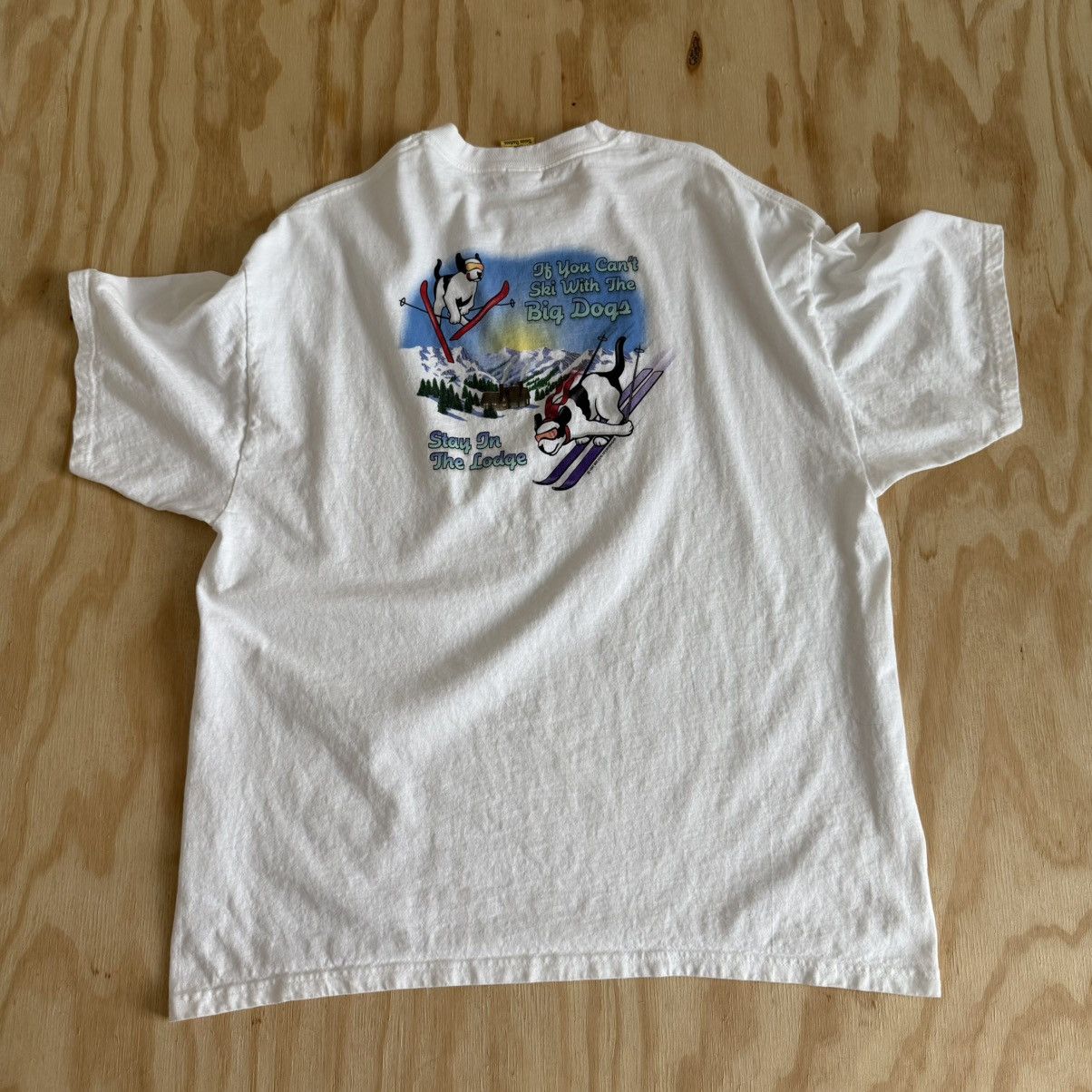 Big Dogs Vintage Big Dogs Ski Graphic T Shirt XL Single Stitch Style Size US XL / EU 56 / 4 - 10 Thumbnail