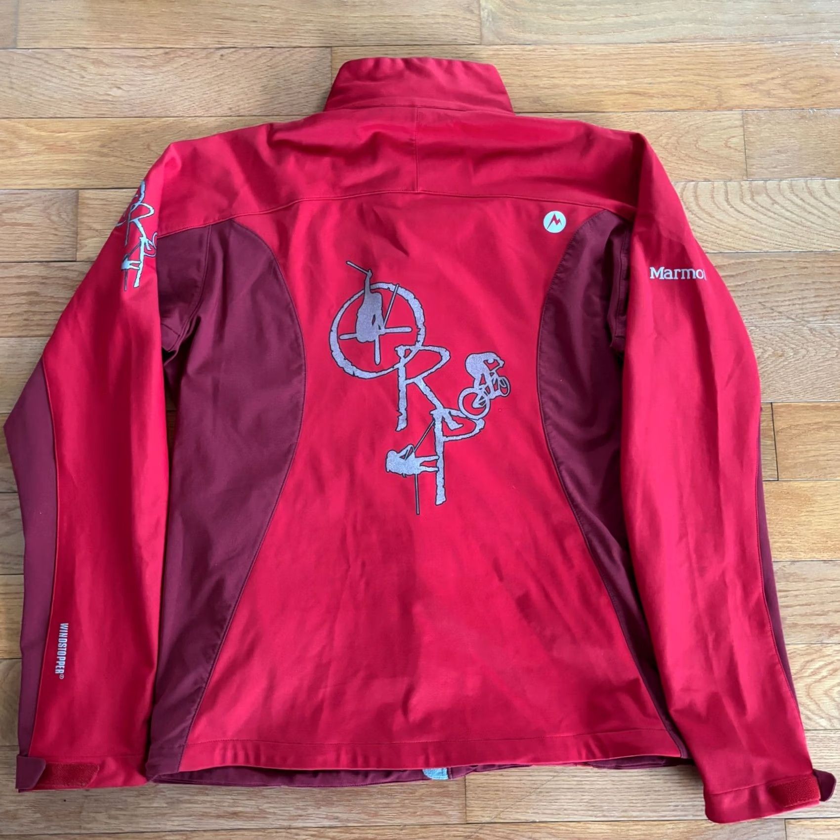 Marmot Jacket Mens L Red Windstopper Goretex Softshell Rain Coat Logo Outdoor, Men's — image 2 of 6