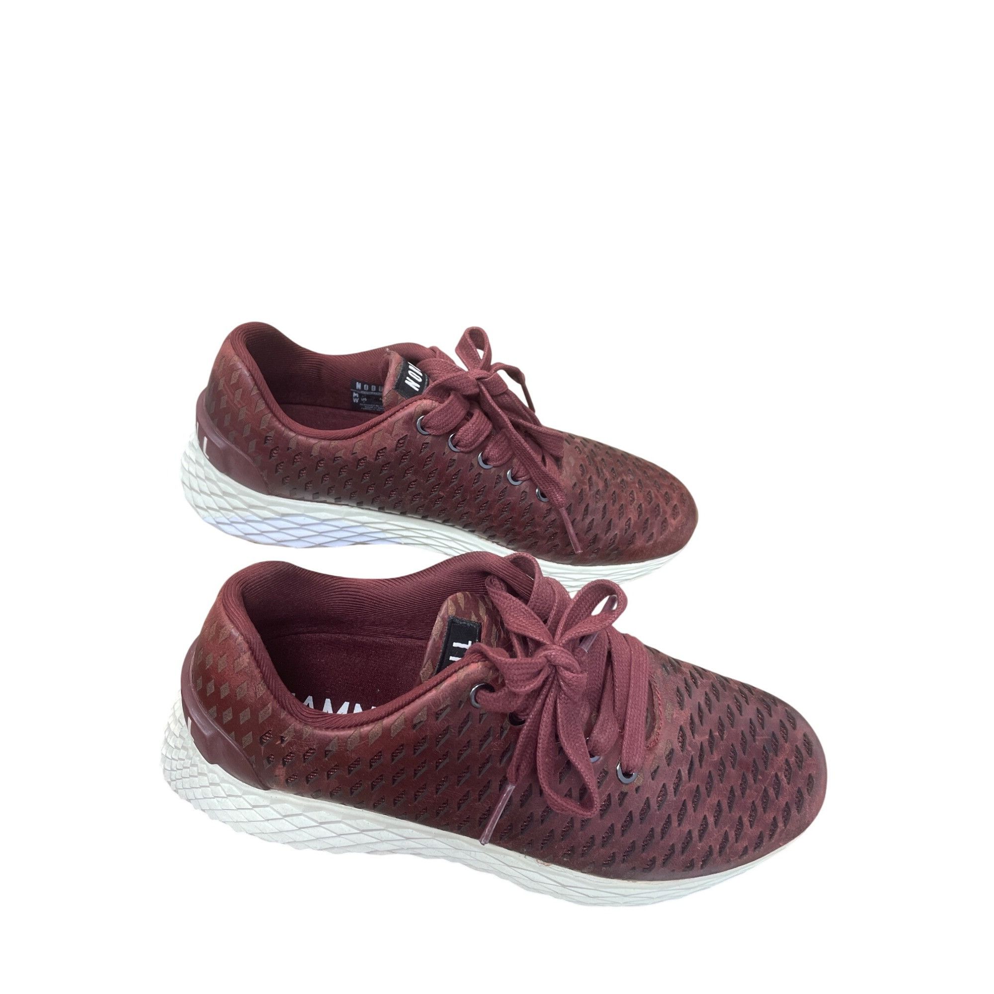 Other Nobull Mens Burgundy Knit perforated crossfit sneakers SZ 6 Size US 6.5 / EU 39-40 - 4 Thumbnail
