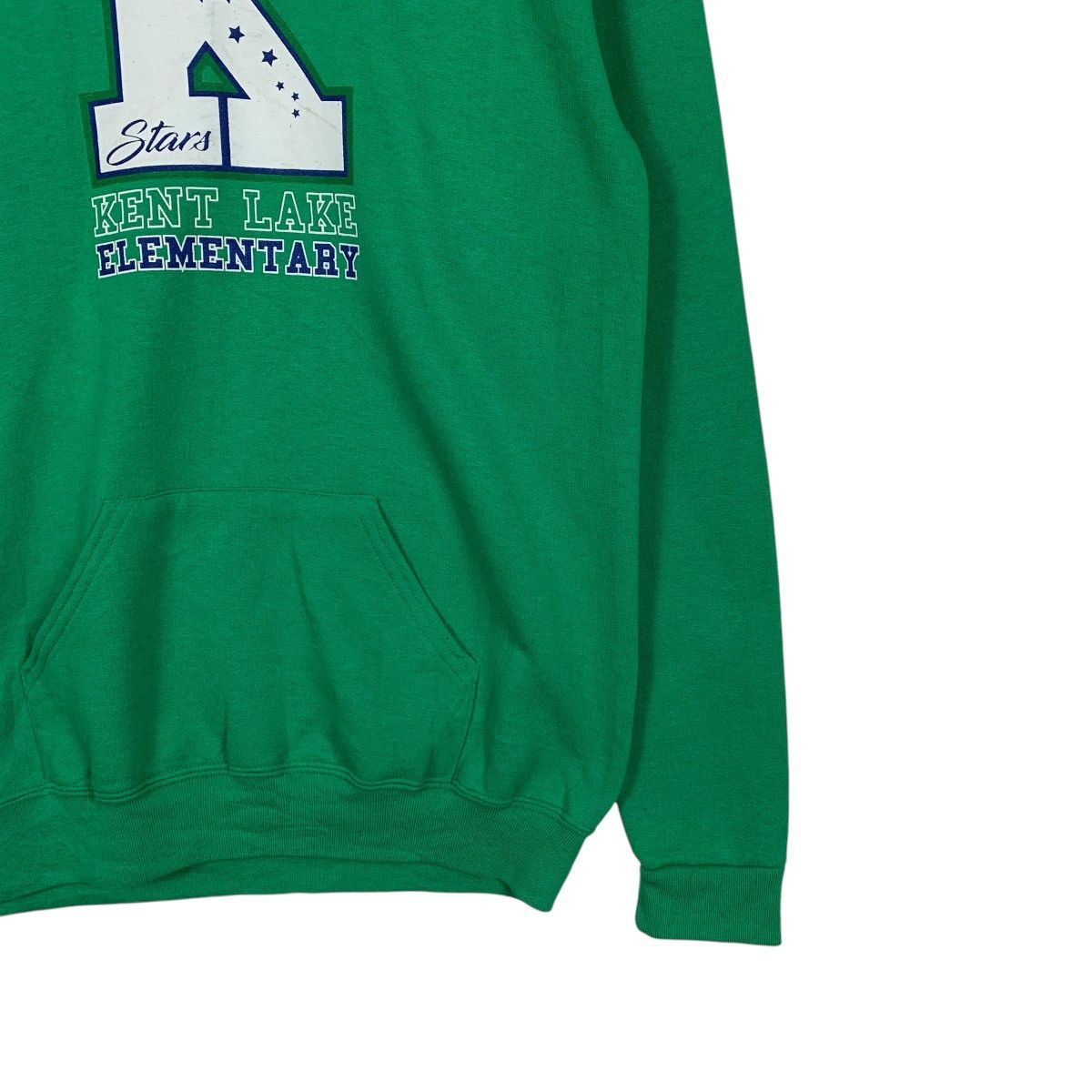 Jerzees Vintage Kent Lake Elementary Green Hoodie Size US S / EU 44-46 / 1 - 4 Thumbnail