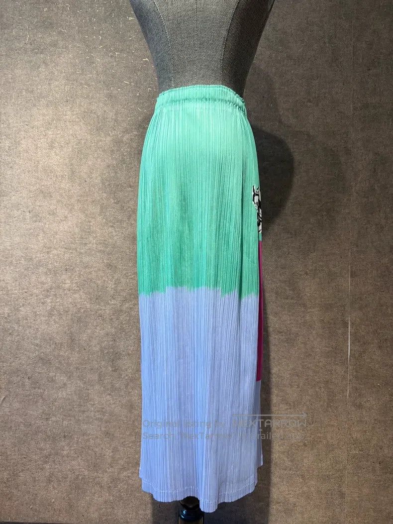 Issey Miyake Issey Miyake size:3 Color Block Zebra Midi Skirt Size 23" - 6 Thumbnail