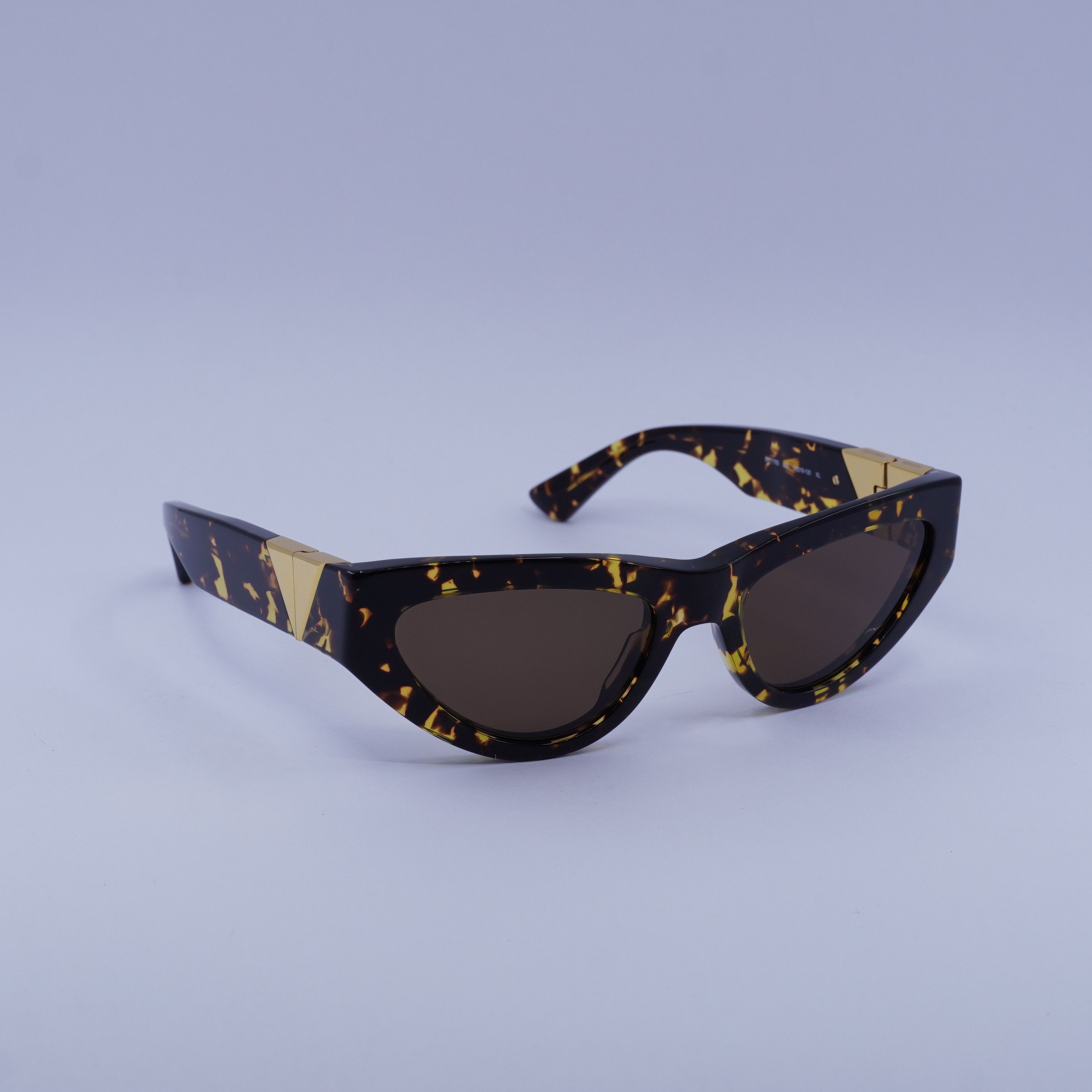 Bottega Veneta Bottega Veneta BV1176S 002 Sunglasses Havana Cat Eye Frame Size ONE SIZE - 8 Thumbnail