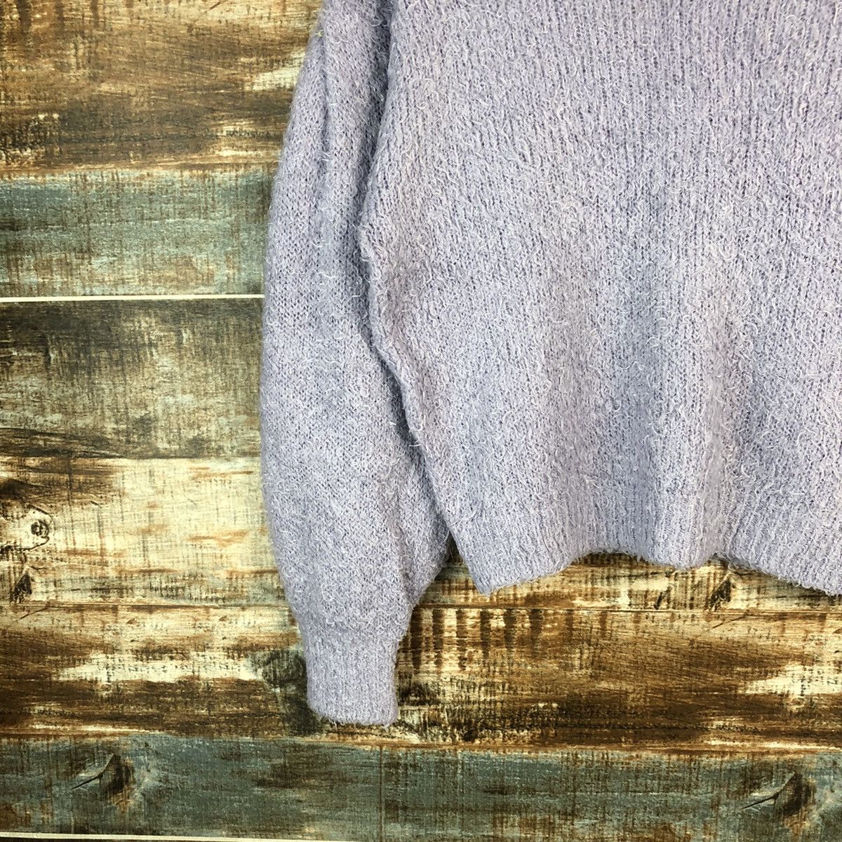 GU × Homespun Knitwear GU Purple mohair shaggy fur Knitwear #A1564 Size XS / US 0-2 / IT 36-38 - 7 Thumbnail