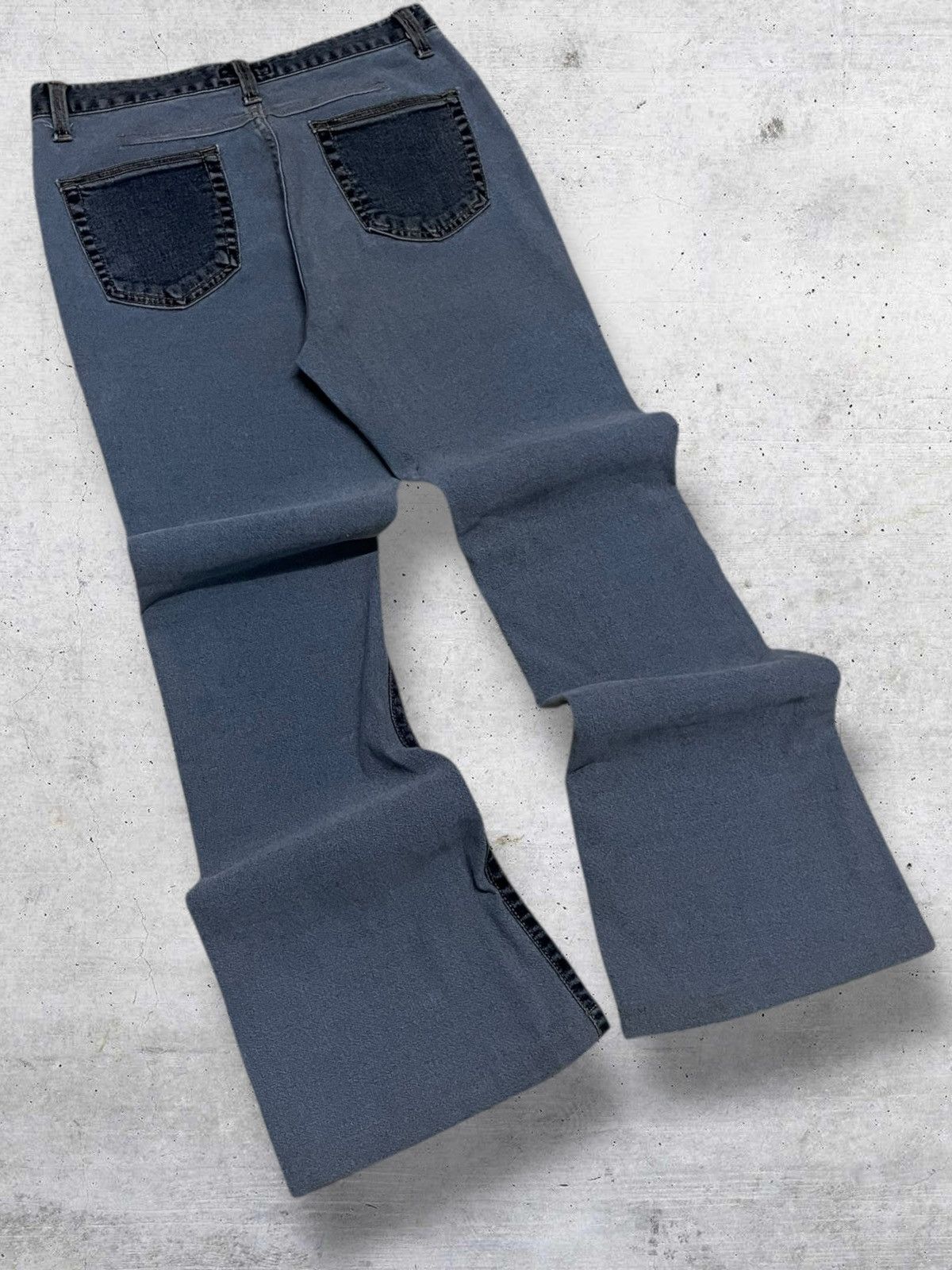 Japanese Brand VINTAGE EN CLOCHE JAPAN DESIGNER 90S HYBRID FLARED DENIM OG Size US 26 / EU 42 - 9 Thumbnail